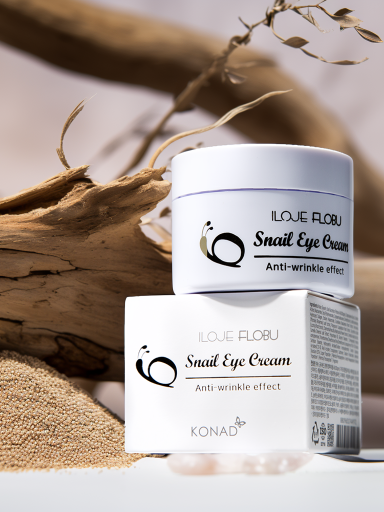 Konad Iloje Flobu Snail Eye Cream Крем для кожи вокруг глаз с муцином улитки, 30 г купить в интернет-магазине Skin-Mag
