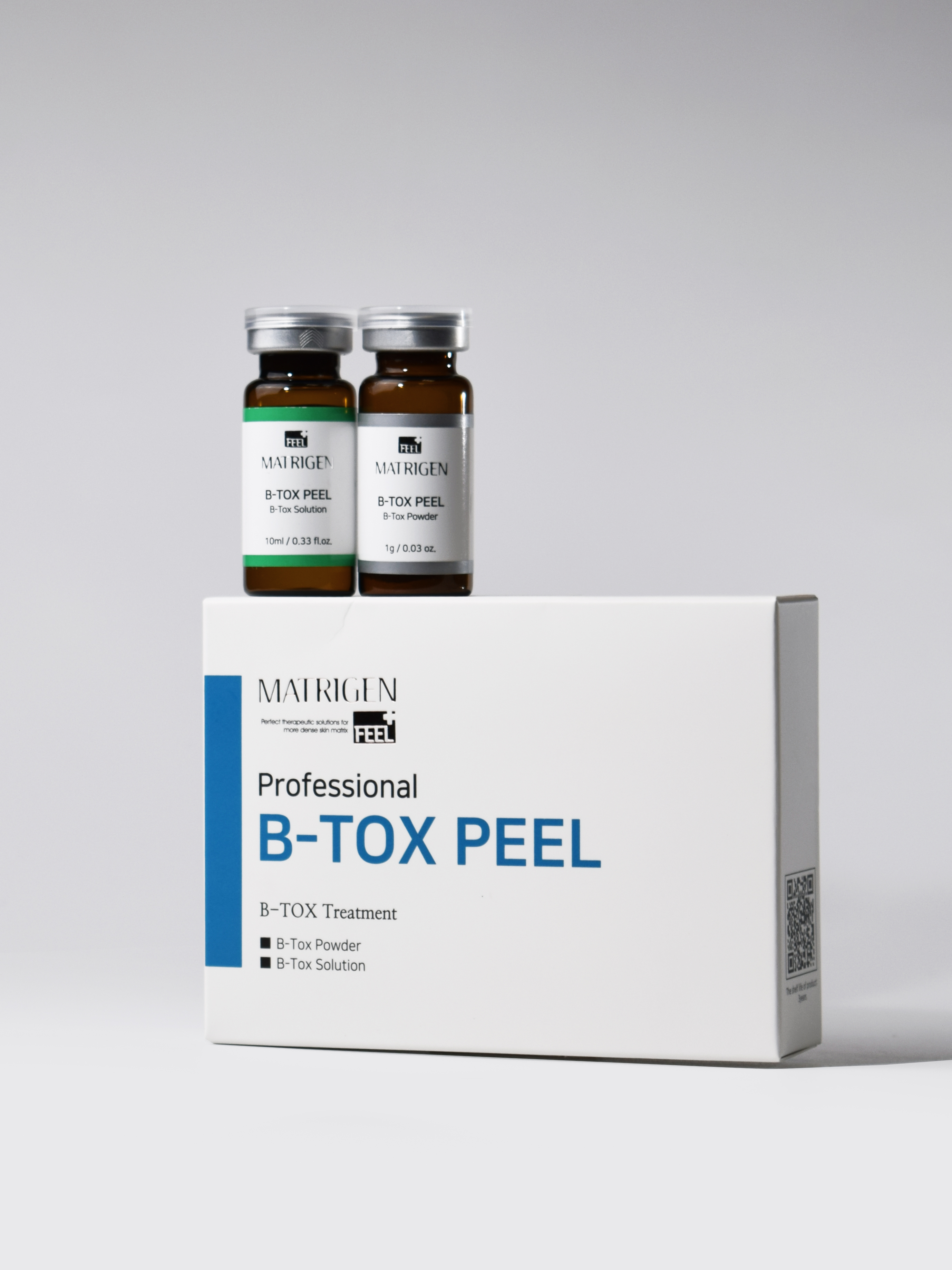 Matrigen B-TOX PEEL Powder & Solution Ампулы с эффектом ботокса и пилинга, 2 ампулы купить в интернет-магазине Skin-Mag