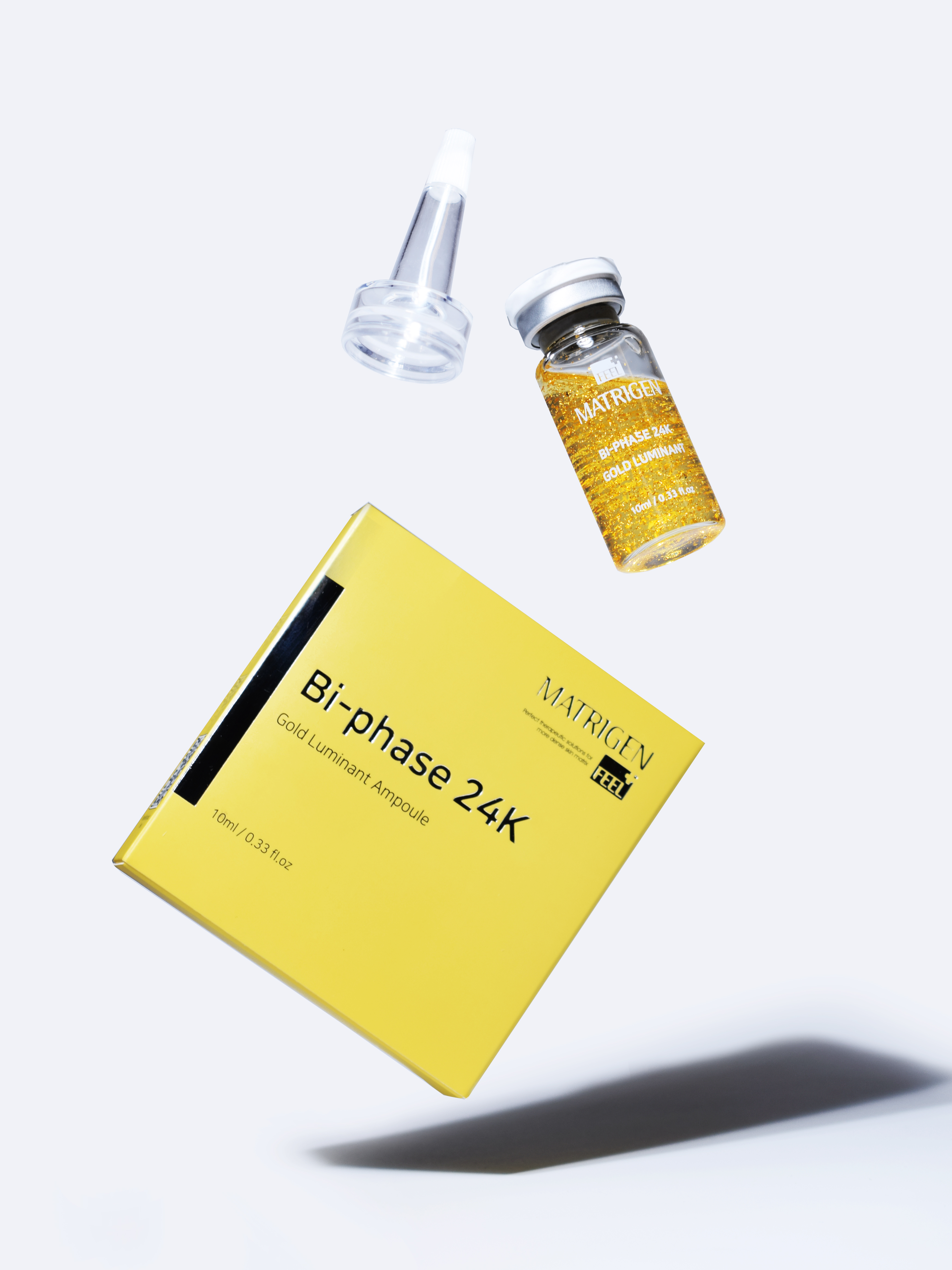 Matrigen Bi-Phase 24K Gold Luminant Ampoule Cыворотка для лица с золотом 24К и пептидами, 10 мл купить в интернет-магазине Skin-Mag