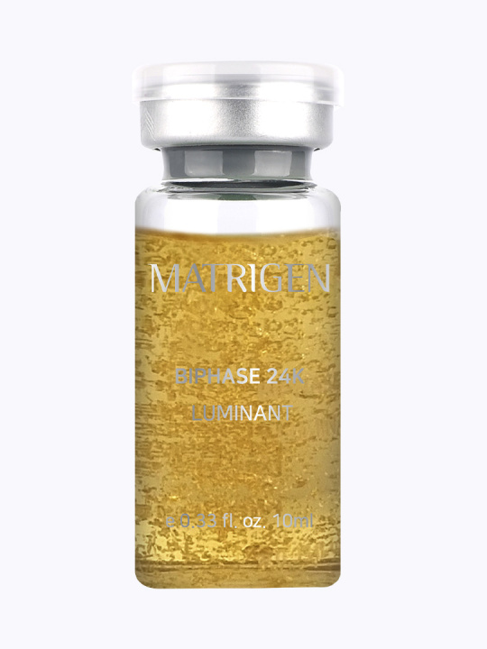 Matrigen Bi-Phase 24K Gold Luminant Ampoule Cыворотка для лица с золотом 24К и пептидами, 10 мл
