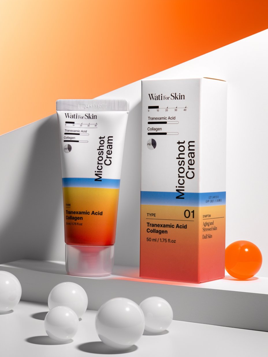 Wati For Skin Tranexamic Acid Collagen Microshot Cream Крем для лица с микроиглами транексамовая кис купить в интернет-магазине Skinmag