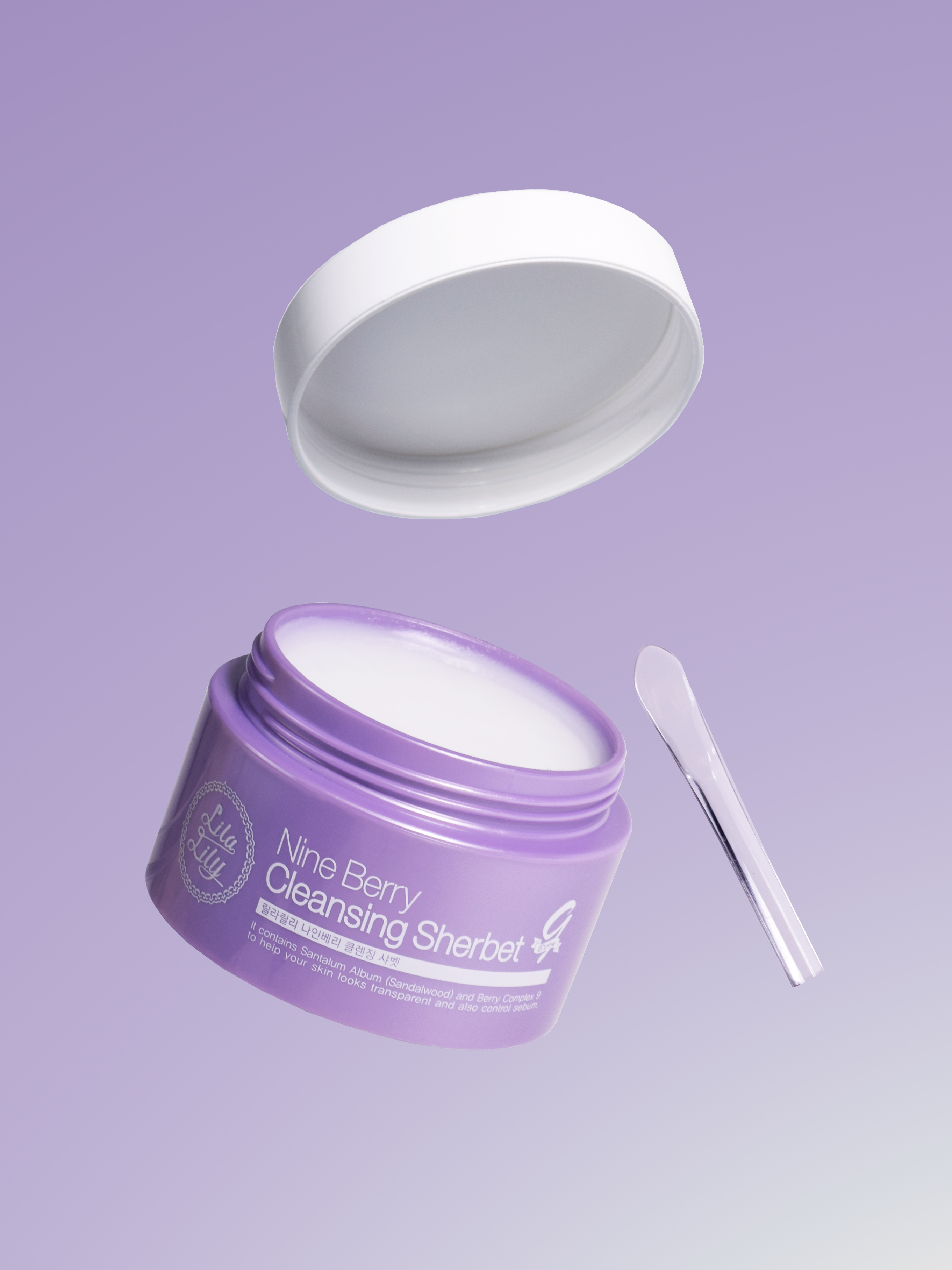 Konad LILA LILY Nine Berry Cleansing Sherbet Щербет для снятия макияжа гидрофильный, 100 мл купить в интернет-магазине Skin-Mag