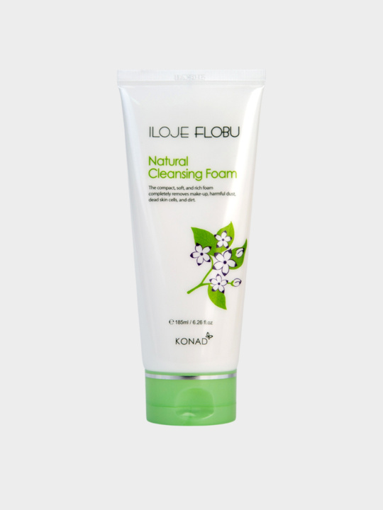 Konad iloje Flobu Natural Foam Cleansing Пенка для умывания с коэнзим Q10, 185 мл купить в интернет-магазине Skin-Mag
