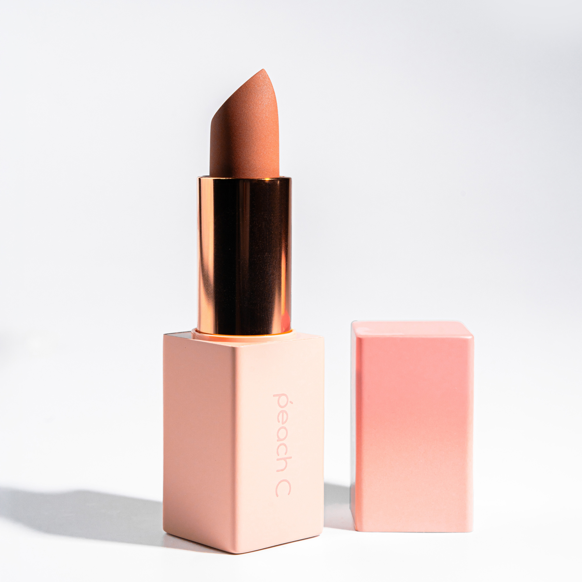 PEACH C Easy Matte Lipstick 06 Rusty Rose Помада для губ матовая с магнитным футляром, оттенок 06 купить в интернет-магазине Skin-Mag
