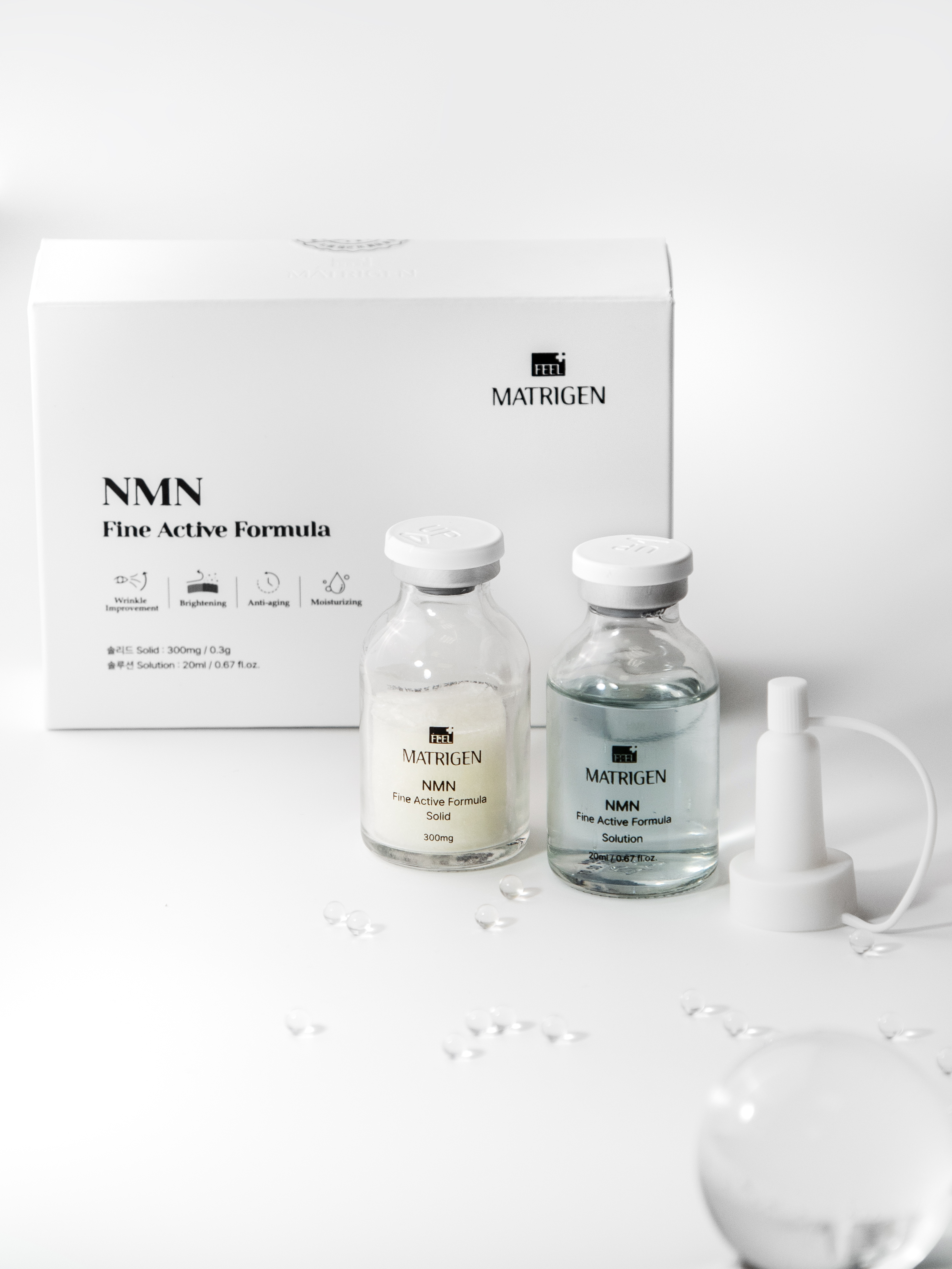 Matrigen NMN Fine Active Formula Сыворотка для лица с NMN двухкомпонентная, 20 мл и 0,3 г купить в интернет-магазине Skin-Mag