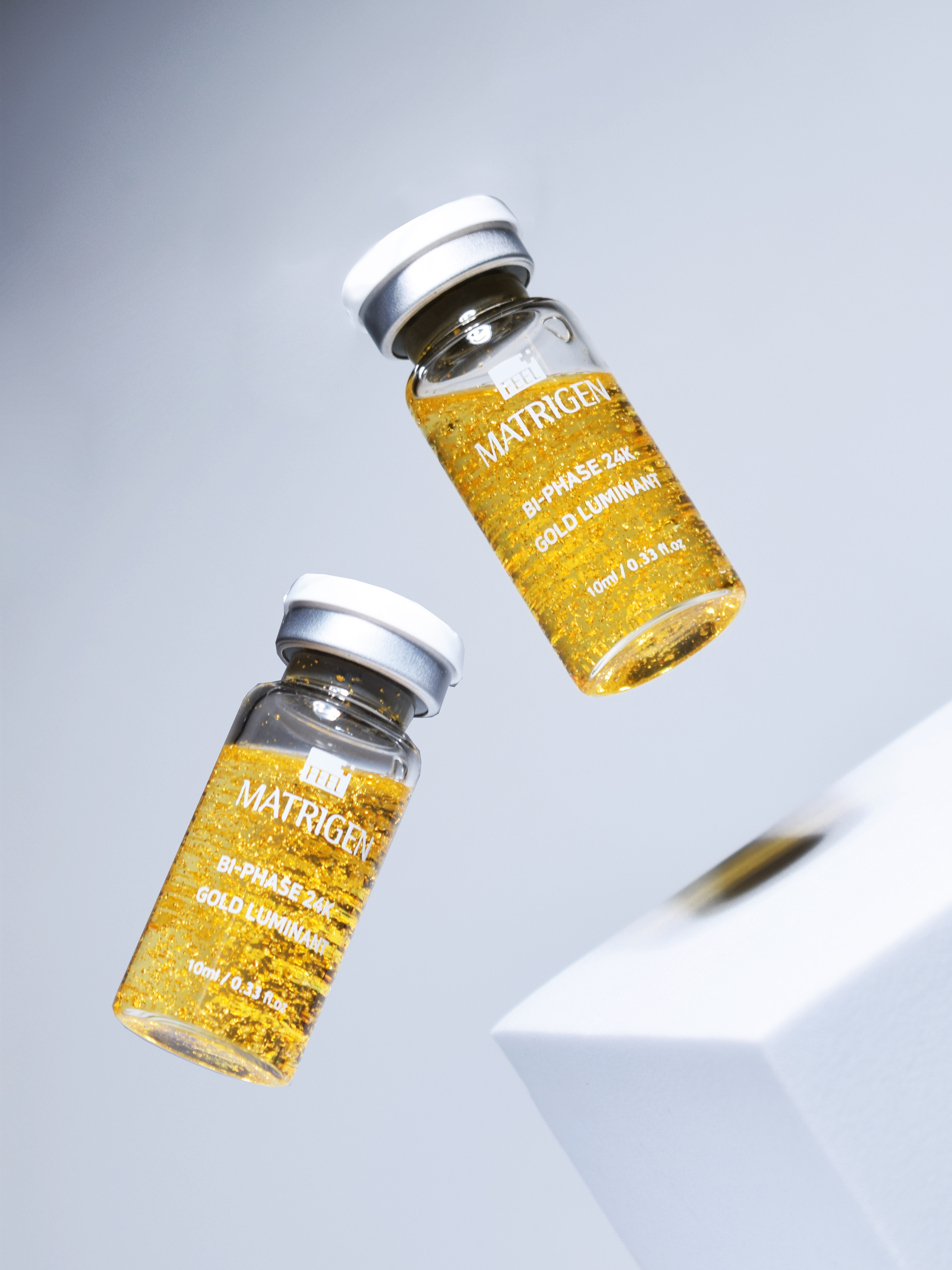 Matrigen Bi-Phase 24K Gold Luminant Ampoule Cыворотка для лица с золотом 24К и пептидами, 10 мл х 2 шт купить в интернет-магазине Skin-Mag