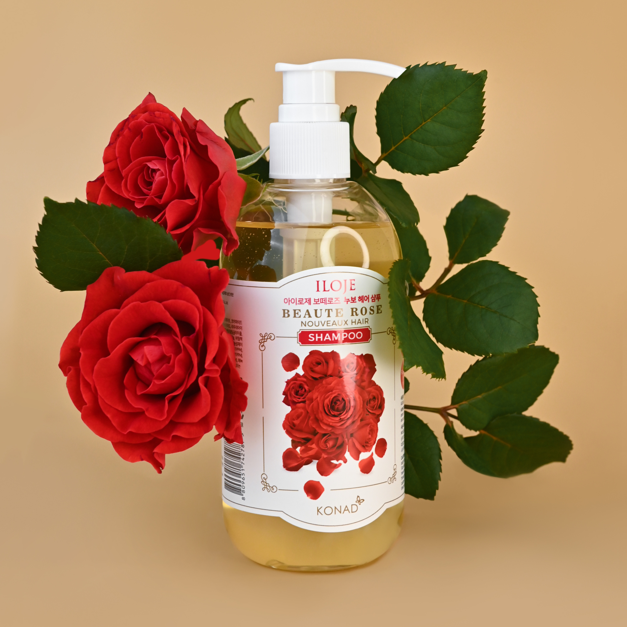 Konad ILOJE BEAUTE ROSE NOUVEAUX HAIR SHAMPOO 300ml купить в интернет-магазине Skin-Mag