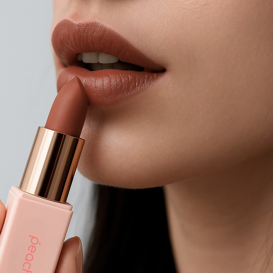PEACH C Easy Matte Lipstick 07 Cinnamon Brick Помада для губ матовая с магнитным футляром, оттенок 07 купить в интернет-магазине Skin-Mag