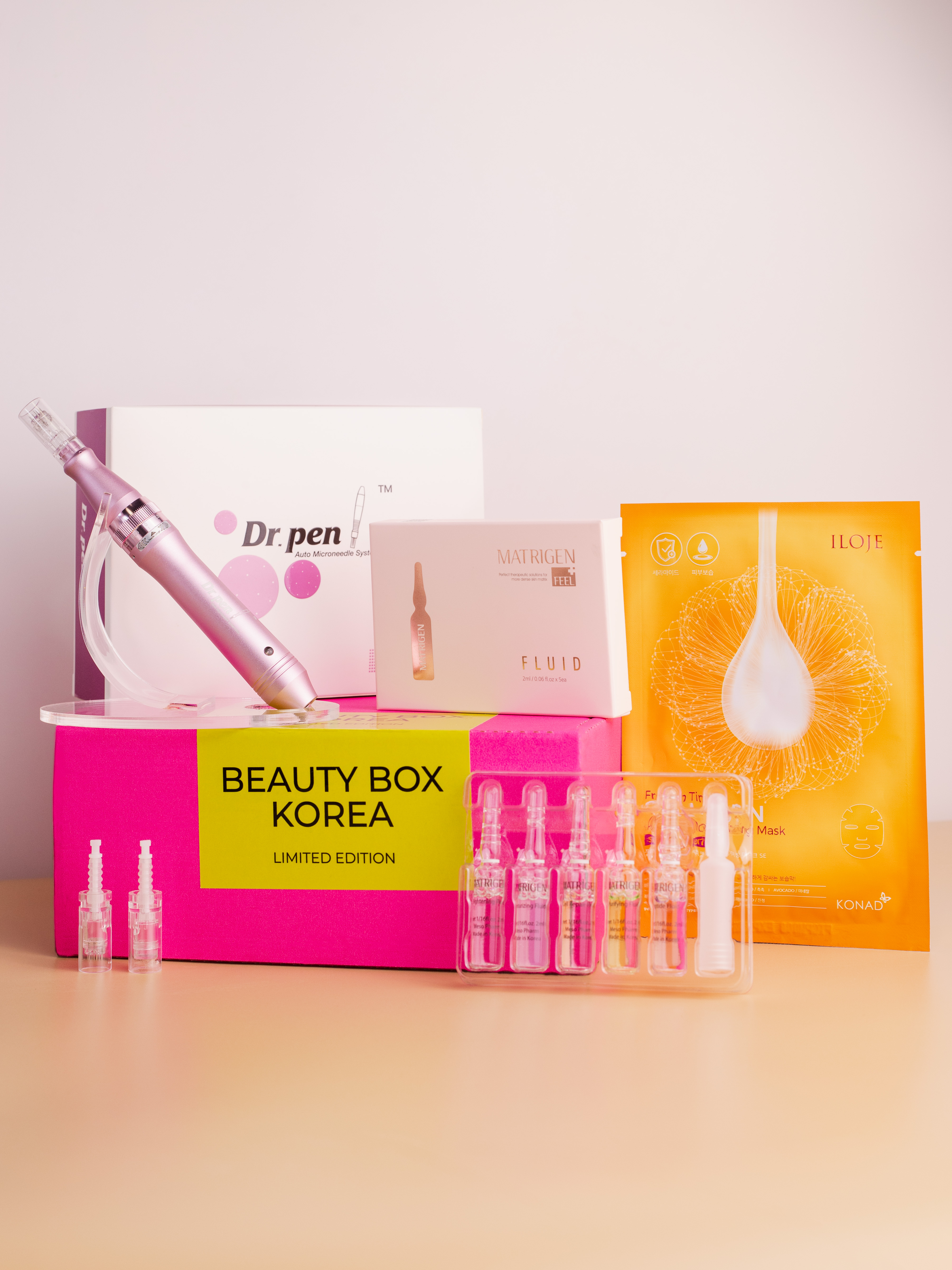 Dr.pen Стартовый набор (Дермапен M7 + доп 2 шт картридж белый байонет + сыворотка флюид 5 видов по 2 мл + маска тканевая 1 шт.) купить в интернет-магазине Skin-Mag