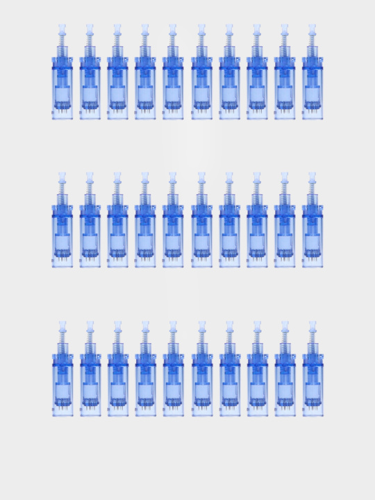 Dr.pen Картридж для дермапен / на 12 игл / насадка для аппарата dermapen dr pen А1 / M5 / М7 / E30 / синий длинный, 30 шт. купить в интернет-магазине Skin-Mag