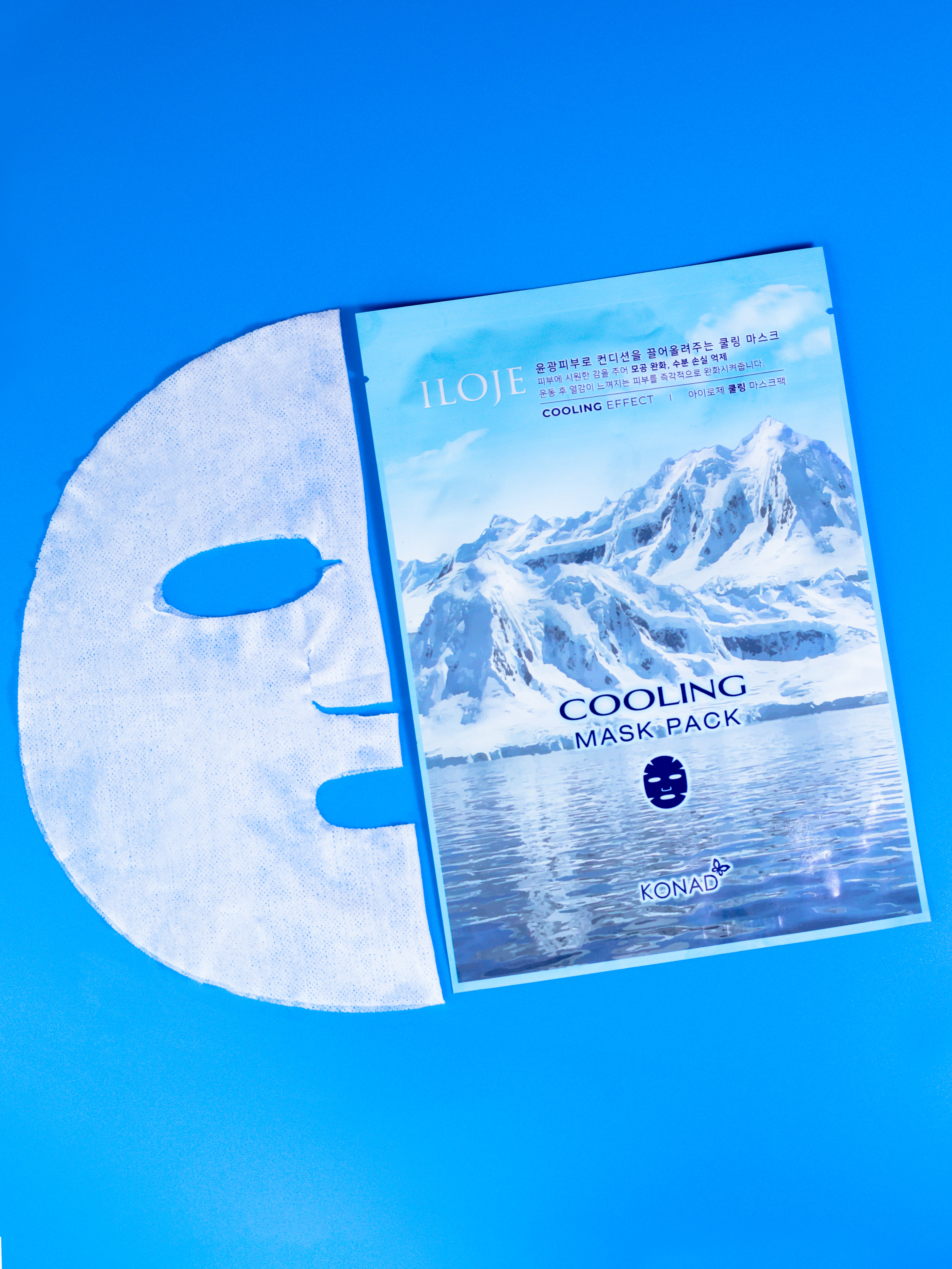 Konad ILOJE Cooling Mask 5Ea Охлаждающая тканевая маска для лица, 5 шт купить в интернет-магазине Skin-Mag