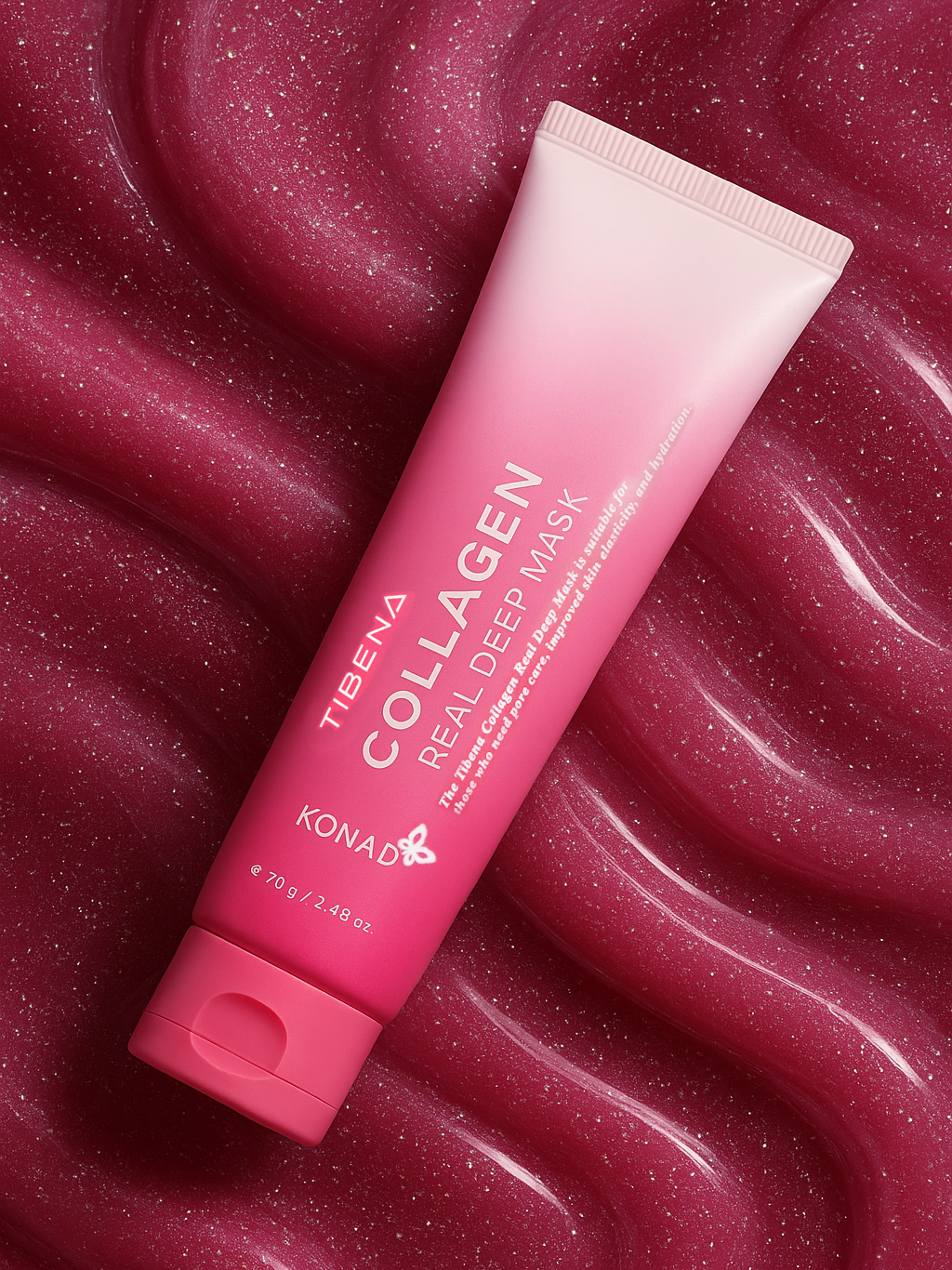 Konad Tibena Collagen Real Deep Mask Маска пленка для лица коллагеновая, 70 г купить в интернет-магазине Skin-Mag