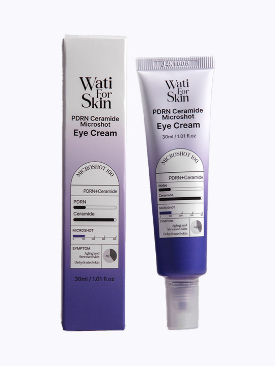 Wati For Skin PDRN Ceramide Microshot Eye Cream Крем для области вокруг глаз с ПДРН и церамидами, 30 мл