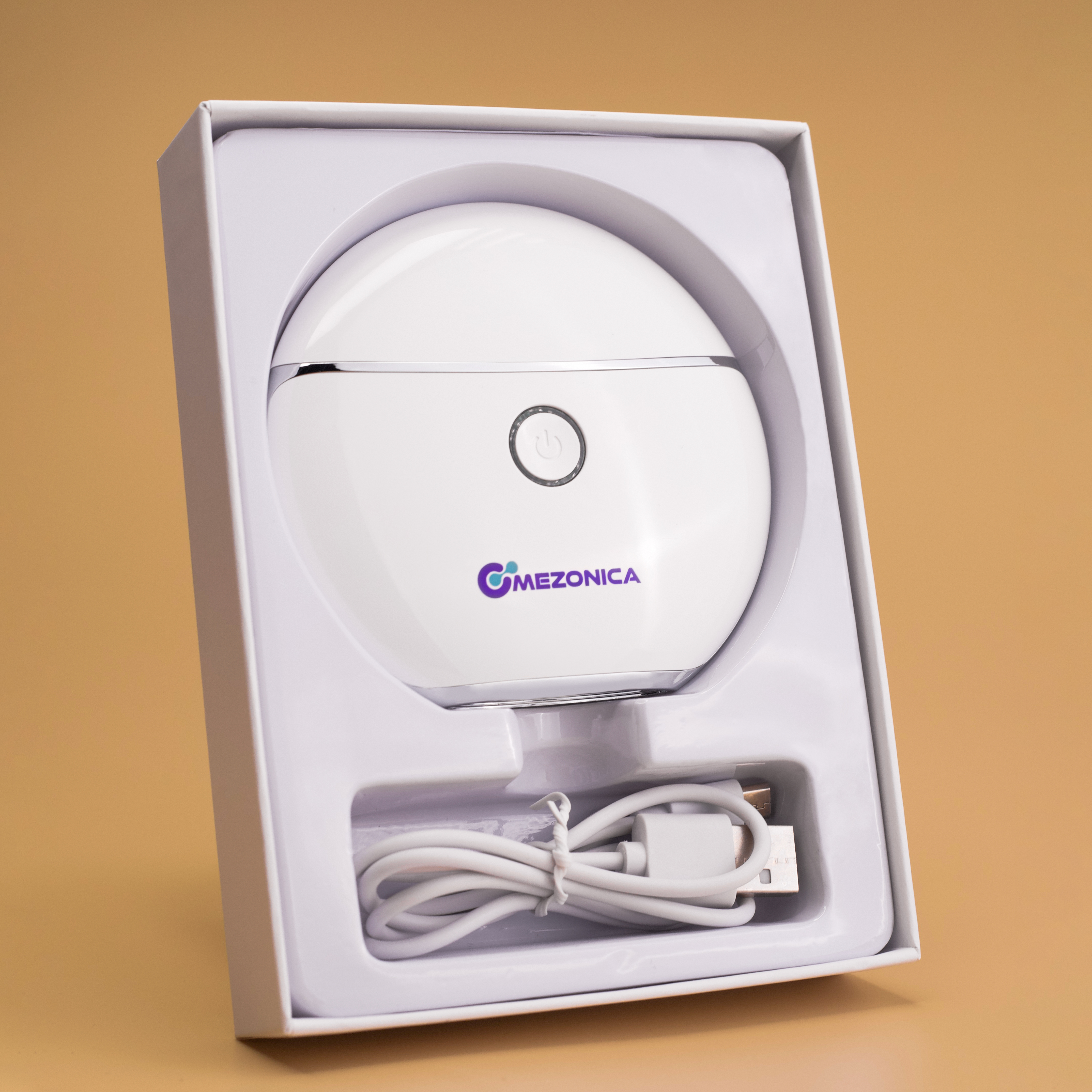 Mezonica Vibration gua sha pad with heat + LED therapy Микротоковый светодиодный массажер с подогревом и фототерапией для анти эйдж ухода за кожей лица купить в интернет-магазине Skin-Mag