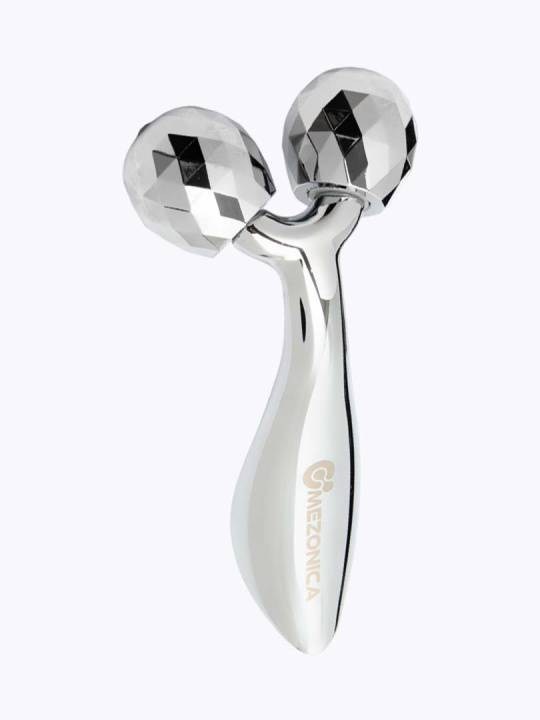 Mezonica Metal 3D Face lifting roller straight Роликовый массажер роллер для лифтинг массажа кожи лица тела, домашний ручной