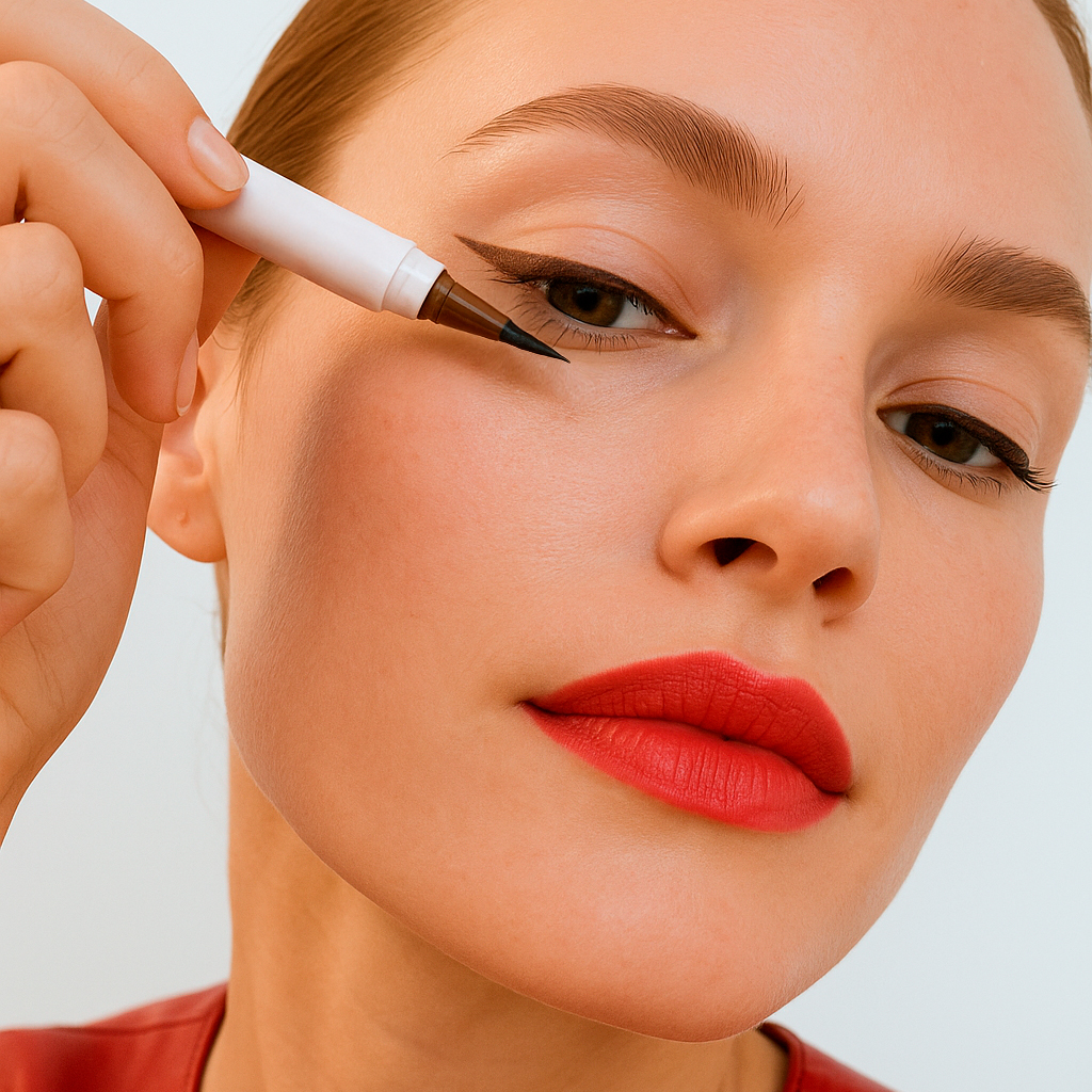 PEACH C Brush Fixxyliner 02 Brown Подводка для глаз, коричневая купить в интернет-магазине Skin-Mag