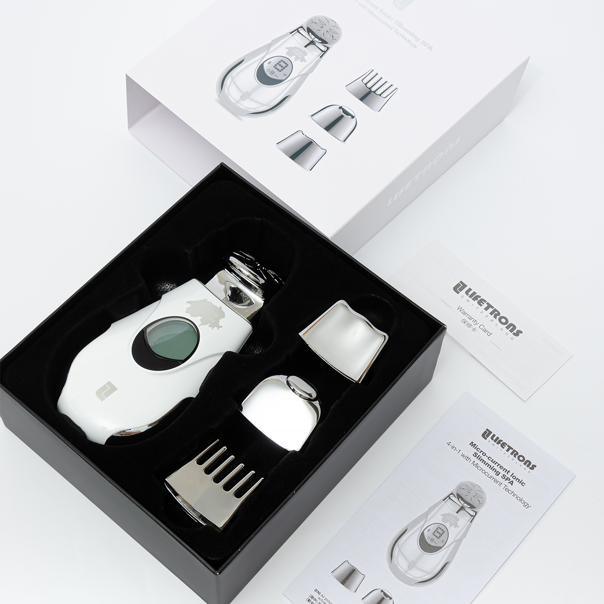 Lifetrons EP-500AS-WH1 Micro current lonic Slimming SPA 4 in 1 Косметологический Микротоковый Ионный СПА аппарат для лица и тела 4 в 1 купить в интернет-магазине Skin-Mag