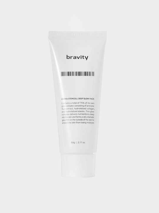Bravity Stem-cell Deep Glow Pack Омолаживающая маска пленка для лица 60 г купить в интернет-магазине Skin-Mag