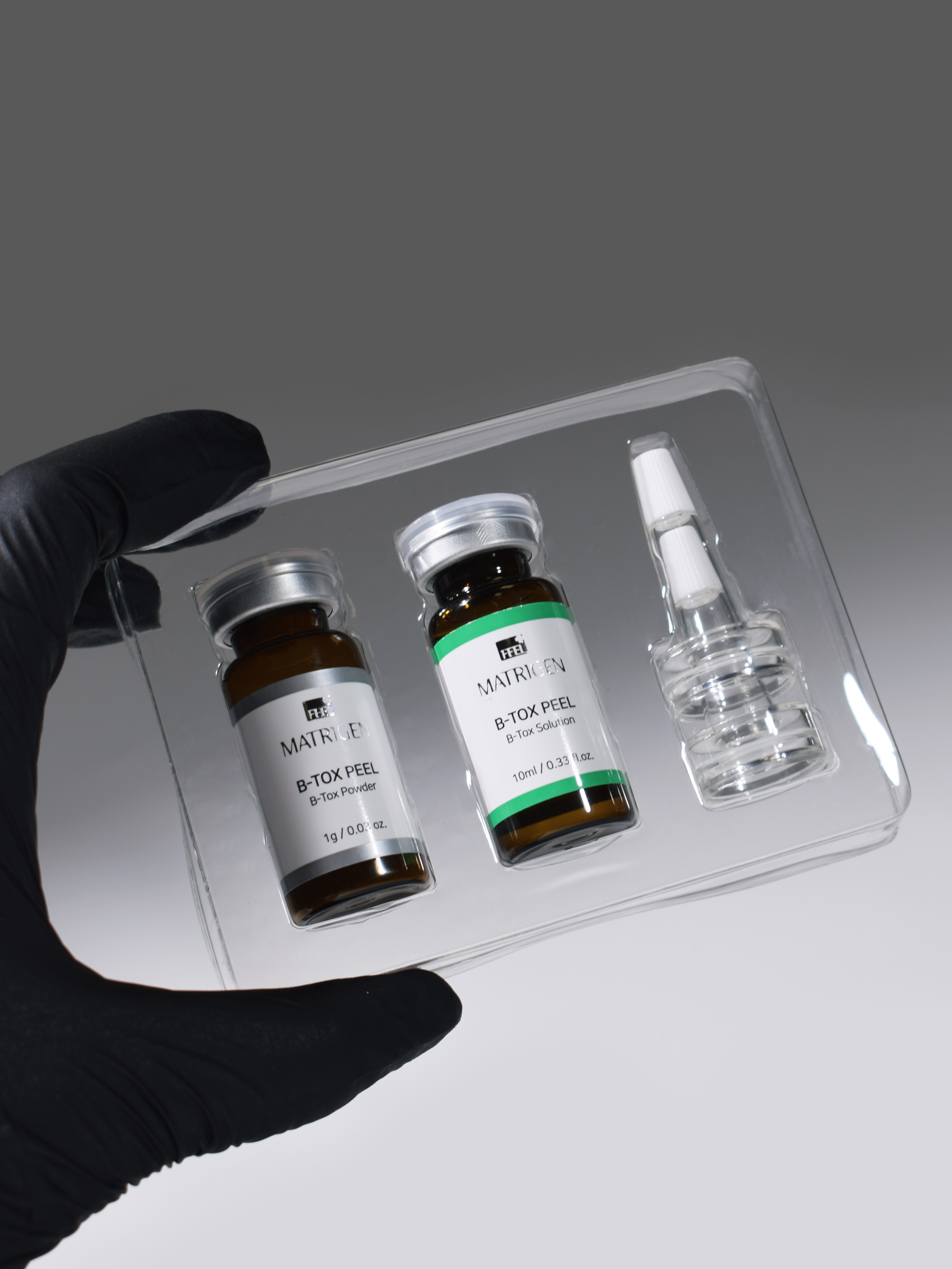 Matrigen B-TOX PEEL Powder & Solution Ампулы с эффектом ботокса и пилинга, 2 ампулы купить в интернет-магазине Skin-Mag