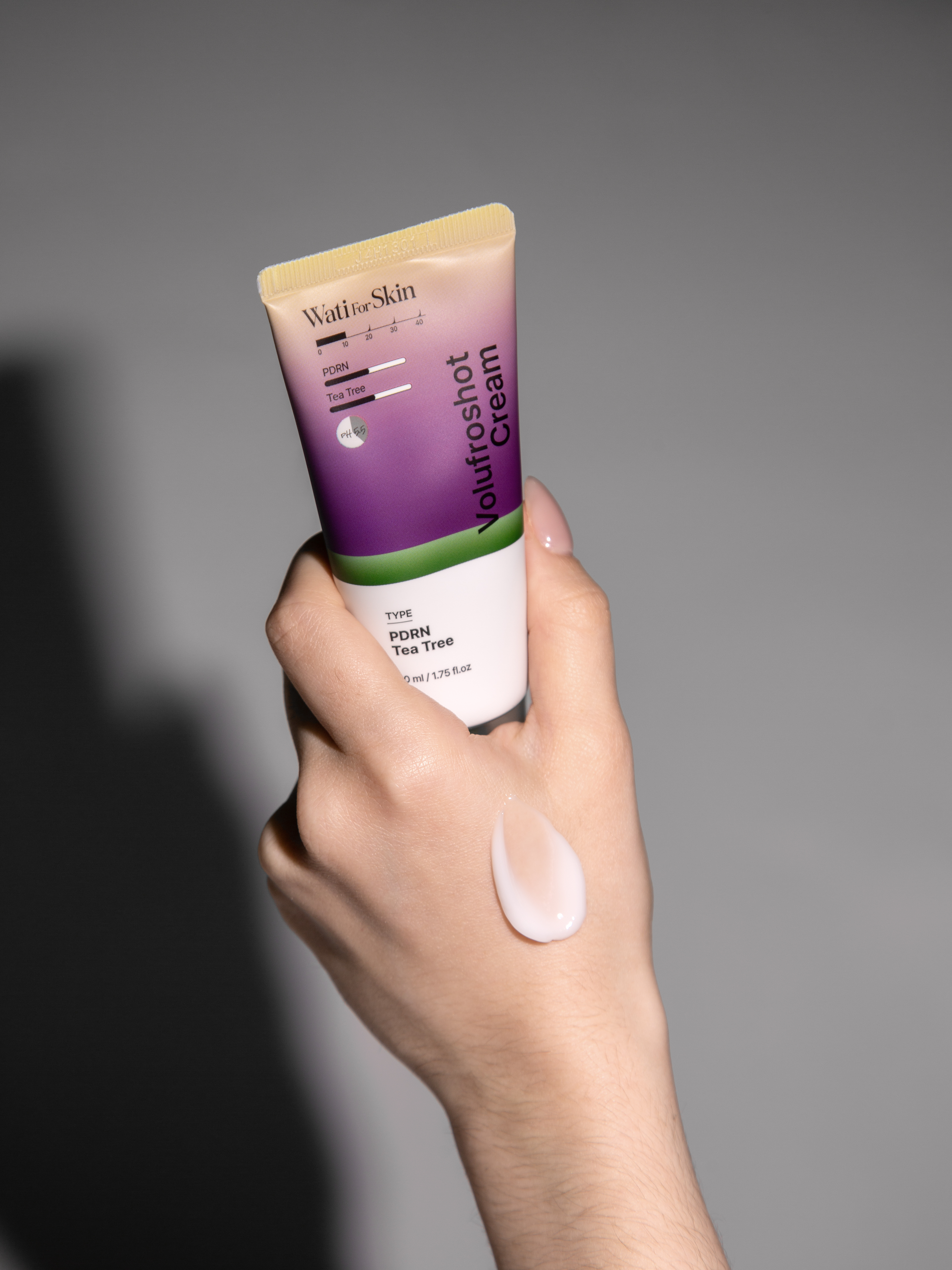 Wati For Skin PDRN Tea Tree Volufroshot Cream Крем для лица ПДРН Чайное дерево, 50 мл купить в интернет-магазине Skin-Mag