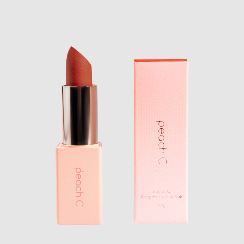 PEACH C Easy Matte Lipstick 07 Cinnamon Brick Помада для губ матовая с магнитным футляром, оттенок 07 купить в интернет-магазине Skin-Mag