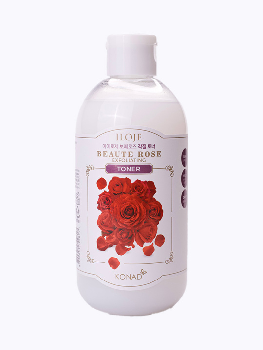 Konad Iloje Beaute Rose Toner Тонер для лица отшелушивающий, 300 мл купить в интернет-магазине Skin-Mag