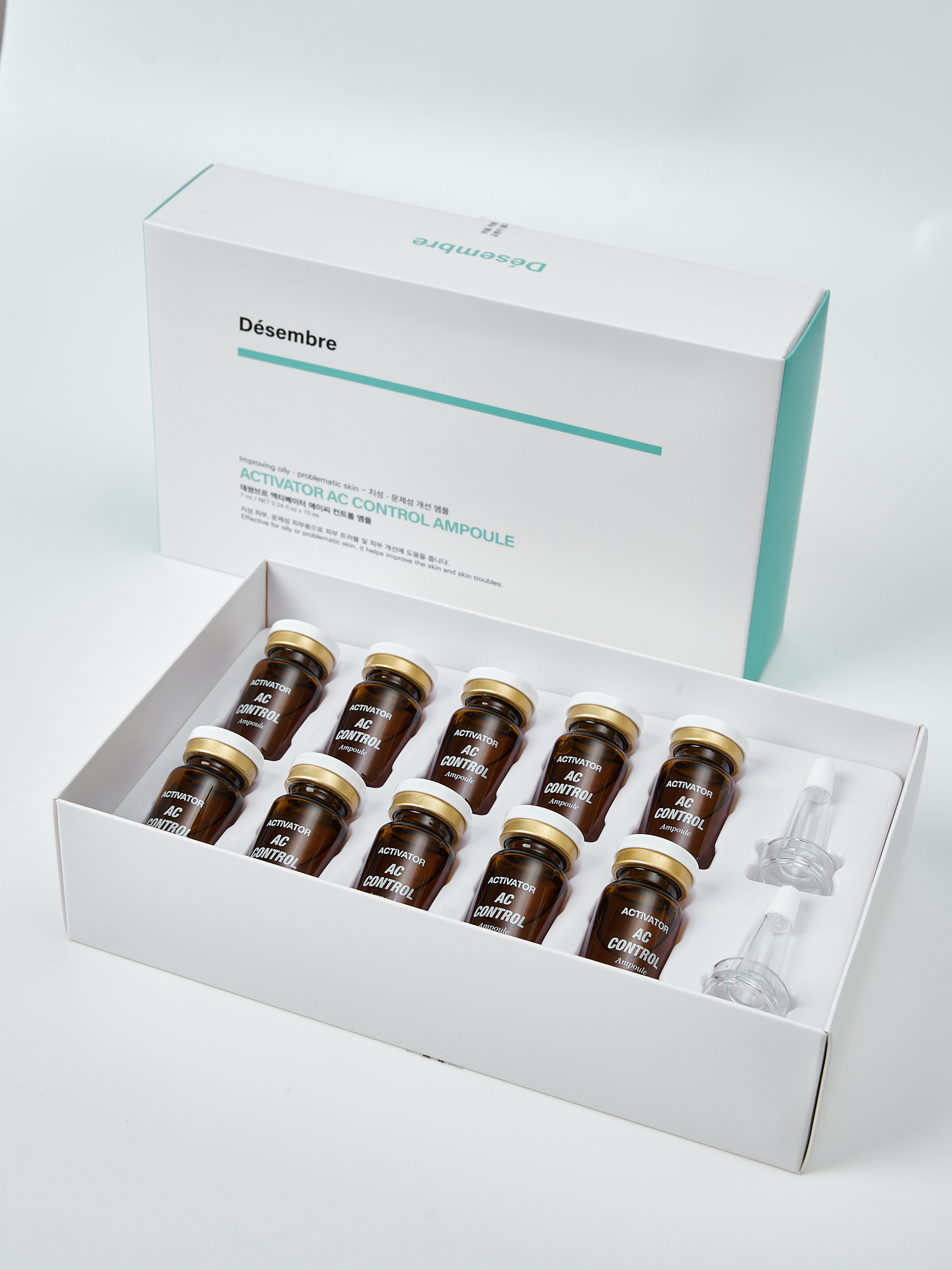 Desembre Activator A.C Control Ampoule Cыворотка для жирной проблемной кожи лица, 7 мл x 10 шт купить в интернет-магазине Skin-Mag