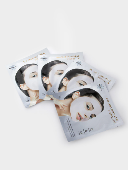 Mezonica Centella Bio Collagen Real Deep Mask Био коллагеновая гидрогелевая маска для лица, 4 шт купить в интернет-магазине Skin-Mag