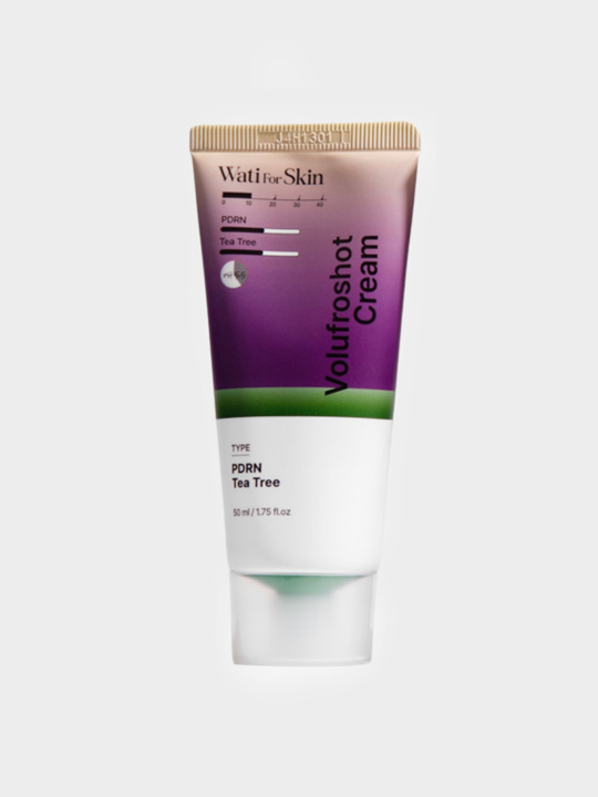 Wati For Skin PDRN Tea Tree Volufroshot Cream Крем для лица ПДРН Чайное дерево, 50 мл купить в интернет-магазине Skin-Mag