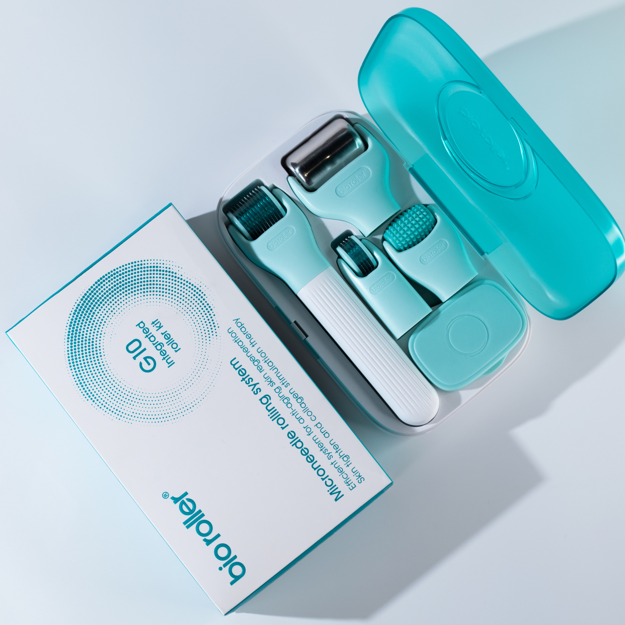 Mezonica Bio Roller G10 Косметический Набор 10 в 1 для очищения, массажа и мезотерапии кожи лица / тела / головы купить в интернет-магазине Skin-Mag