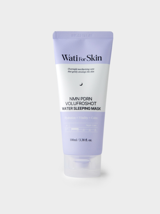 Wati For Skin NMN PDRN Volufroshot Water Sleeping Mask Ночная маска-крем для лица с НМН, ПДРН и волюфилином для увлажнения, энергии и антистресса, 100 мл купить в интернет-магазине Skin-Mag