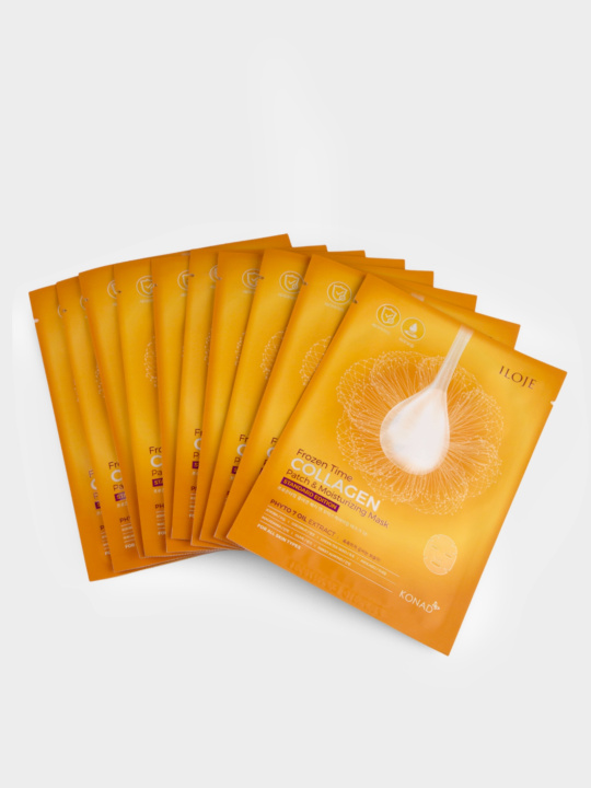 Konad Frozen Time Moisturizing Patch ＆ Mask Маская для лица тканевая увлажняющая, 10 шт купить в интернет-магазине Skin-Mag