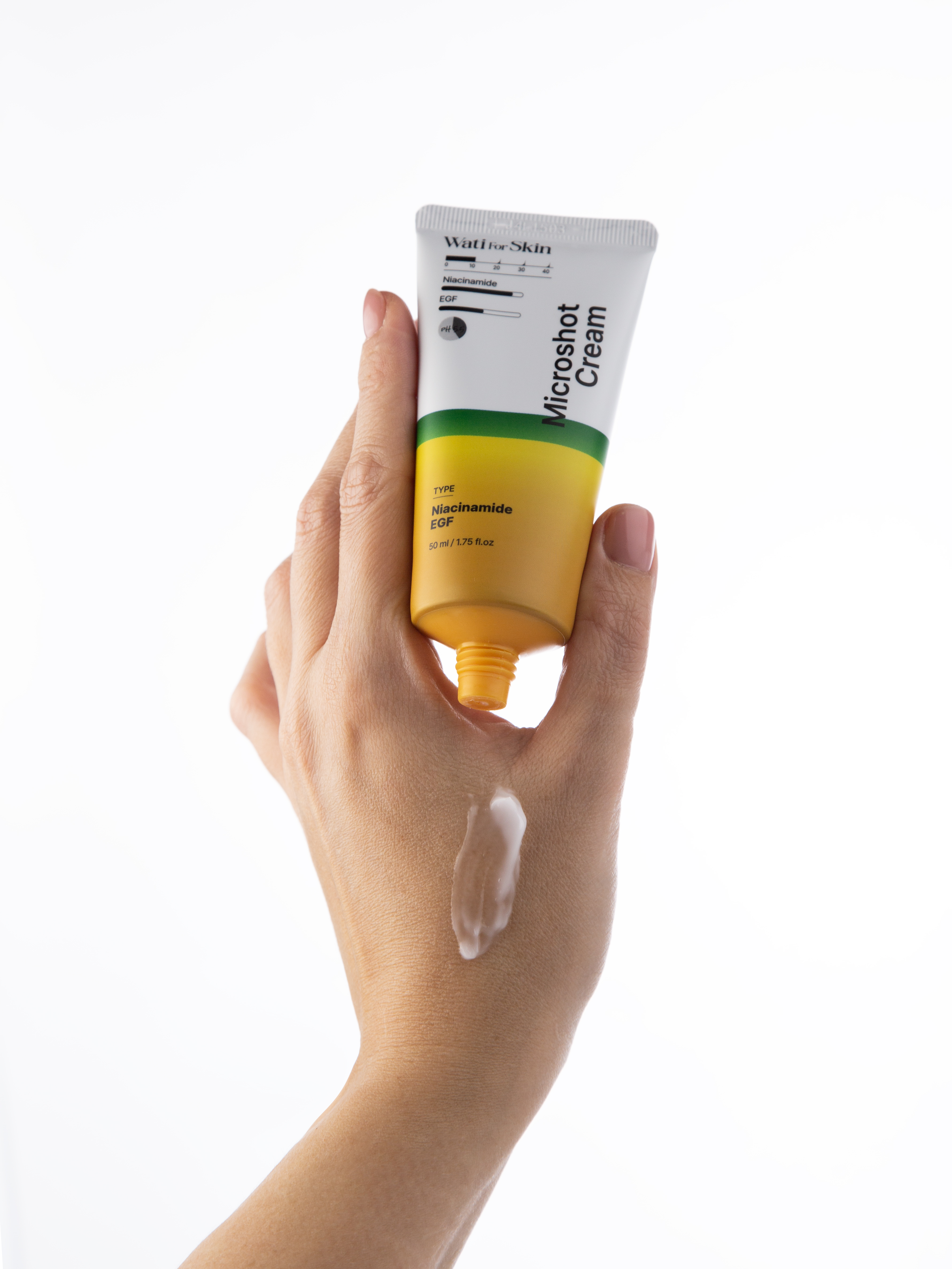 Wati For Skin Niacinamide EGF Microshot Cream Крем для лица с ниацинамидом, EGF пептидами и микроиглами, 50 мл купить в интернет-магазине Skin-Mag