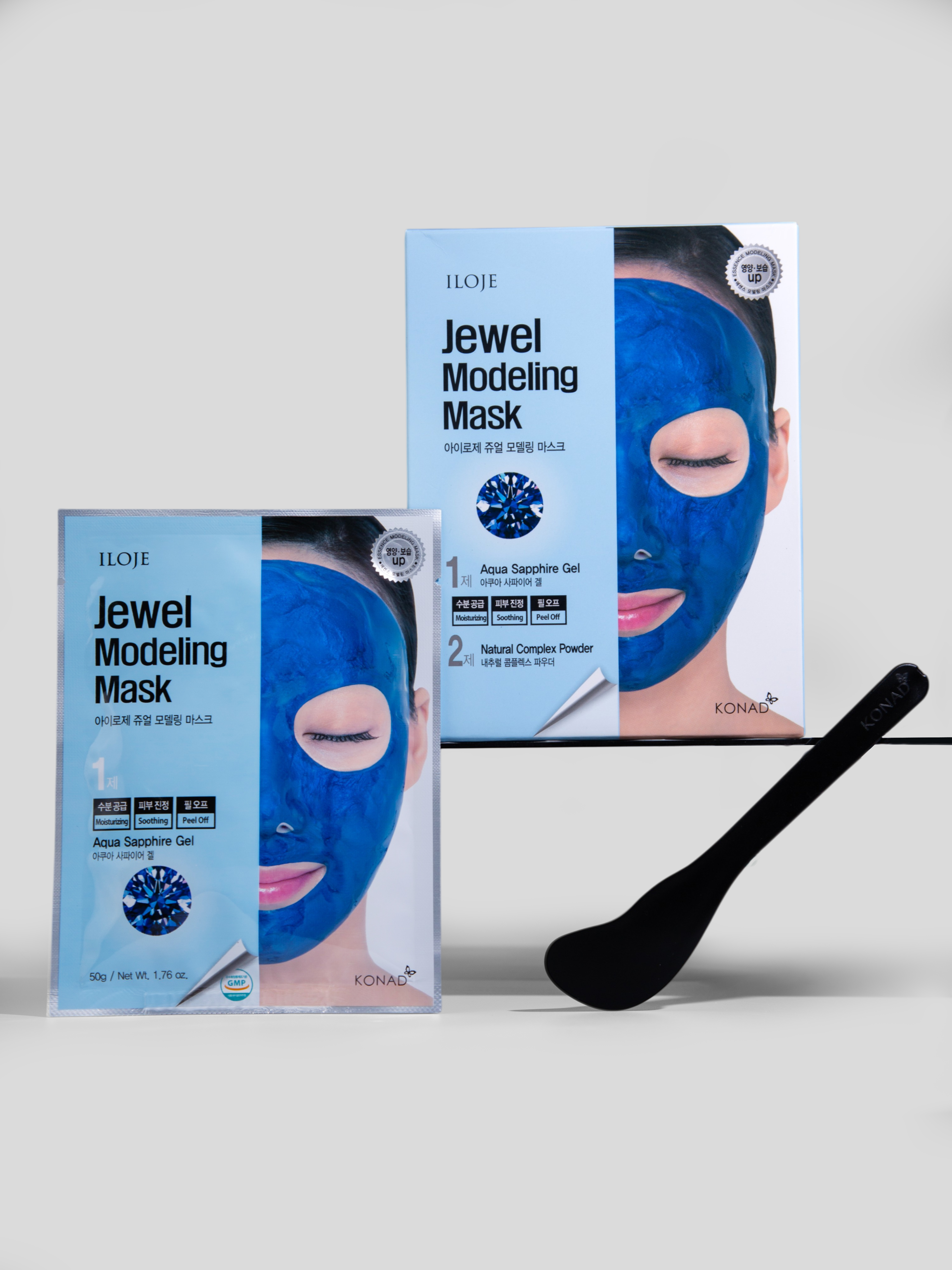 Konad Iloje Jewel Modeling Mask Aqua Sapphire Альгинатная маска с сапфировой пудрой, 1 шт купить в интернет-магазине Skin-Mag