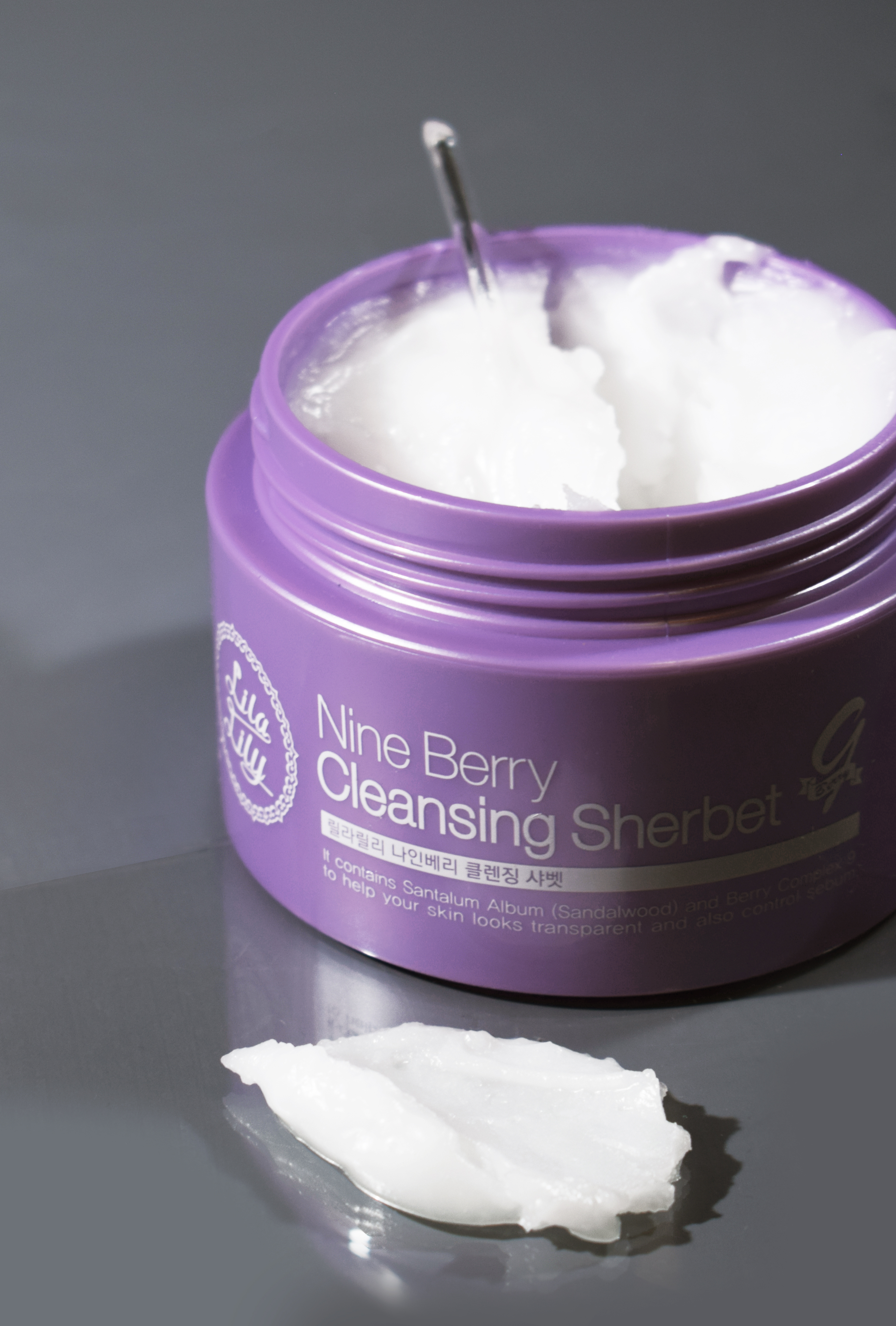 Konad LILA LILY Nine Berry Cleansing Sherbet Щербет для снятия макияжа гидрофильный, 100 мл купить в интернет-магазине Skin-Mag