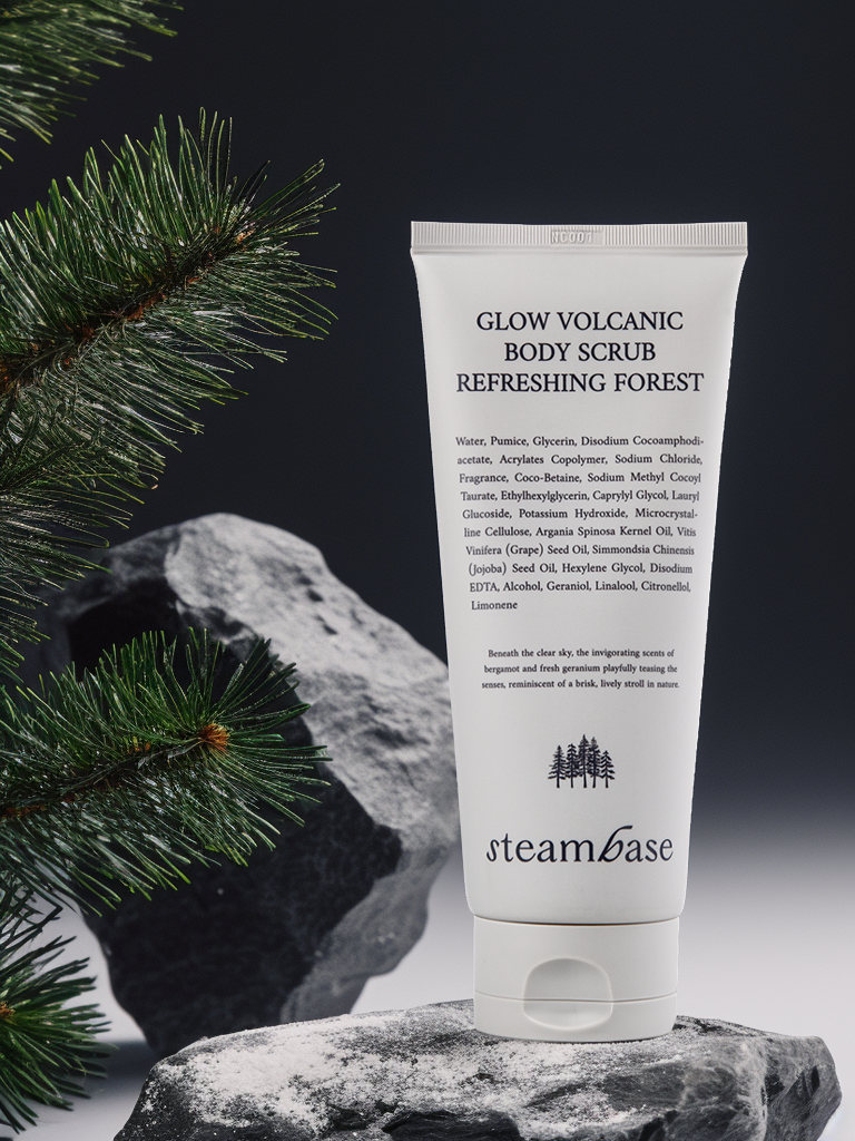 Steambase Glow Volcanic Body Scrub Скраб для тела вулканический, 200 мл купить в интернет-магазине Skin-Mag