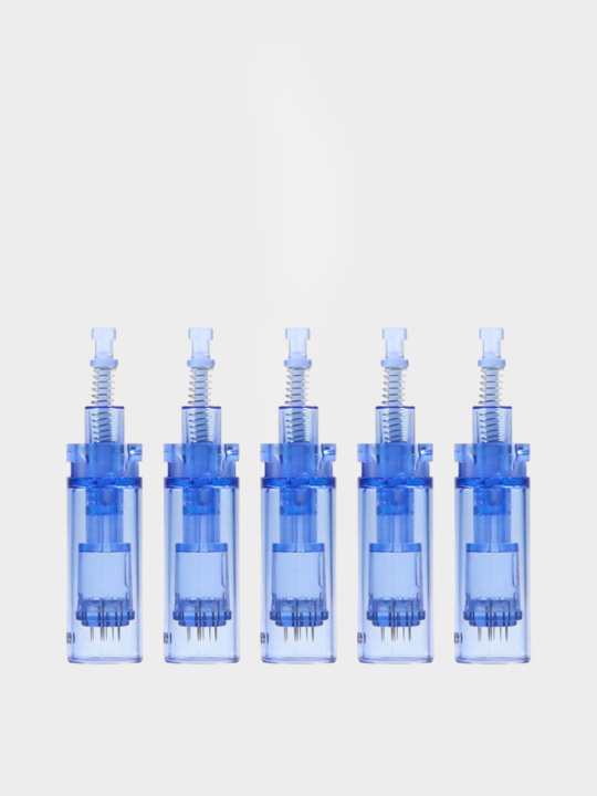 Dr.pen Картридж для дермапен / на 12 игл / насадка для аппарата dermapen dr pen А1 / M5 / М7 / E30 / синий длинный, 5 шт. купить в интернет-магазине Skin-Mag