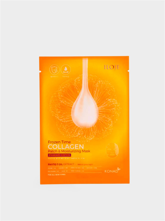 Konad Frozen Time Moisturizing Patch ＆ Mask SE Тканевая увлажняющая маска для лица, 1 шт купить в интернет-магазине Skin-Mag
