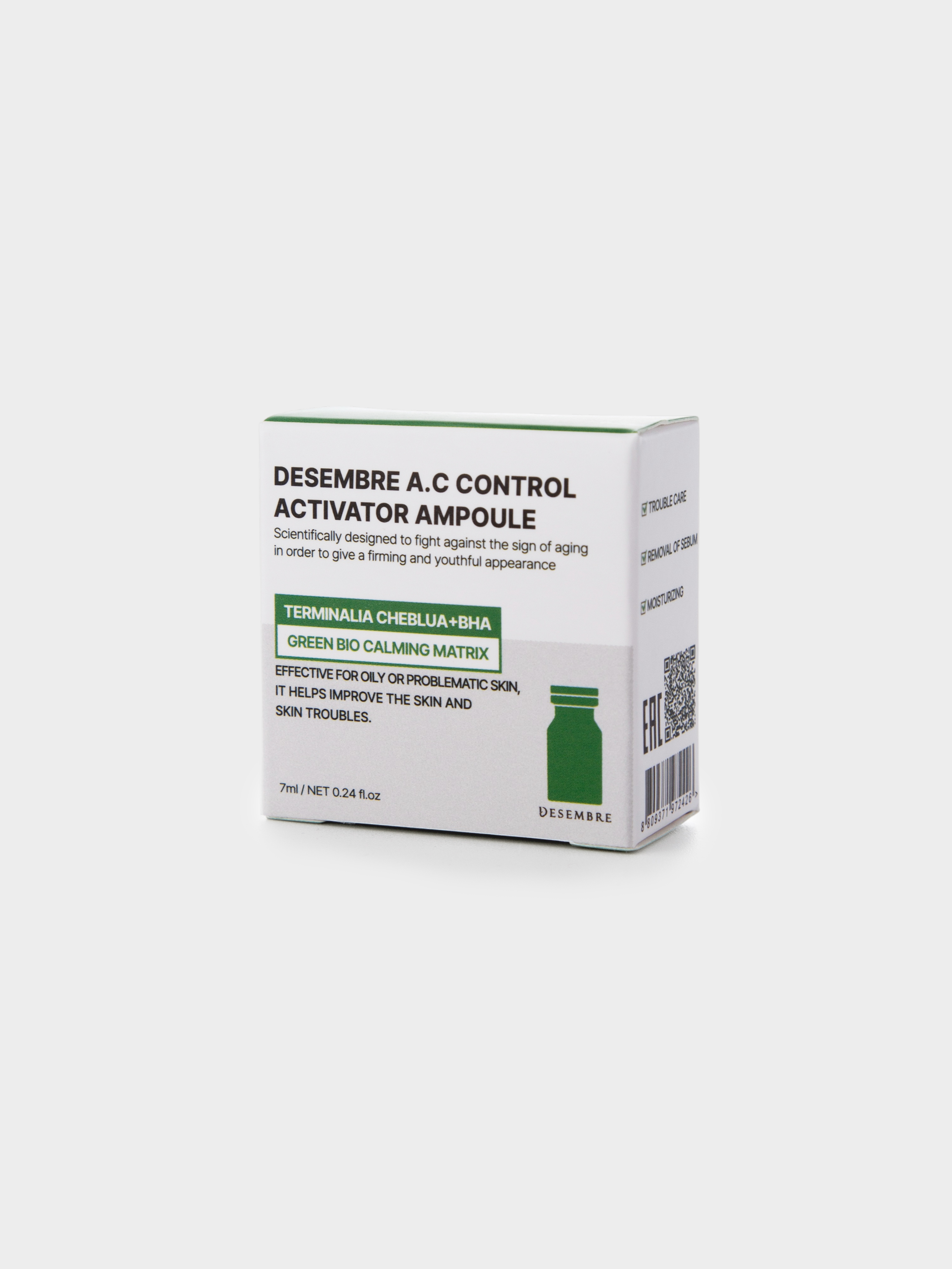 Desembre Activator A.C Control Ampoule Cыворотка для жирной проблемной кожи лица, 7 мл купить в интернет-магазине Skin-Mag
