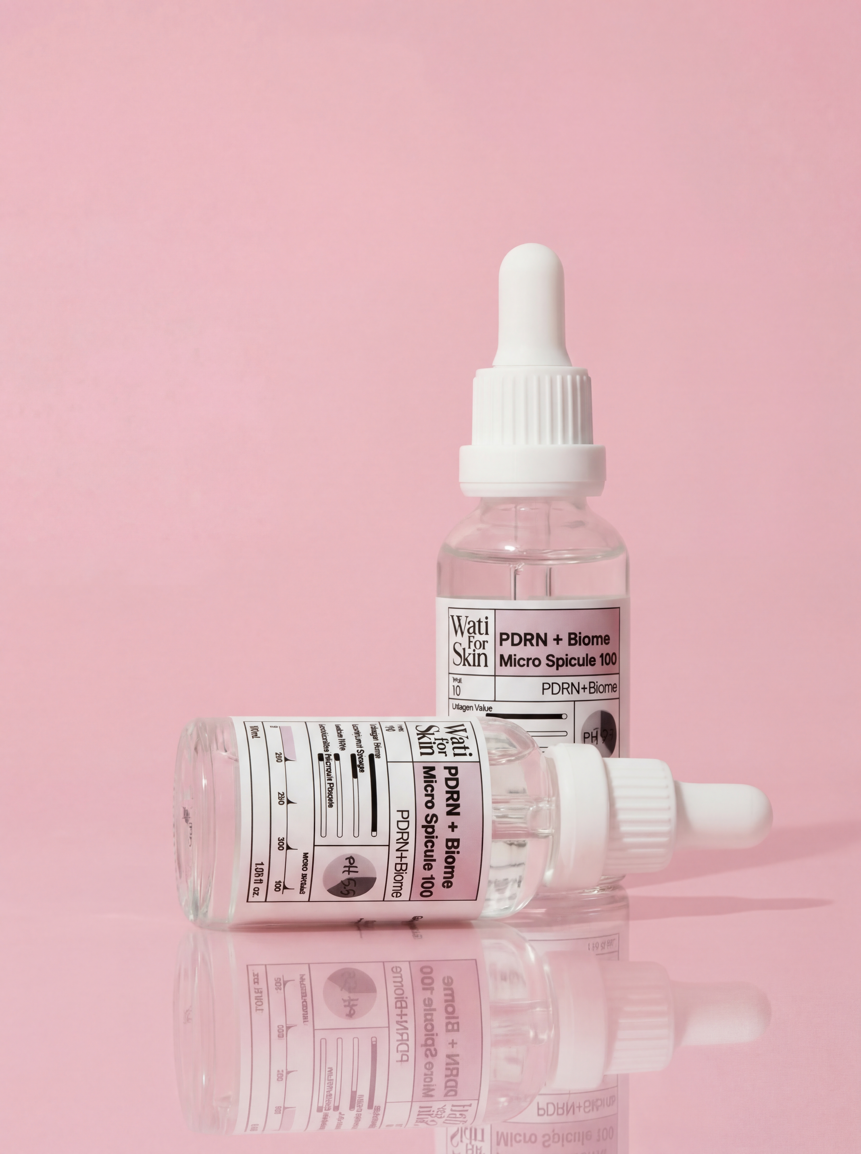 Wati For Skin PDRN + Biome Essence Microshot 100 Сыворотка - эссенция для лица с микроиглами спикула купить в интернет-магазине Skinmag
