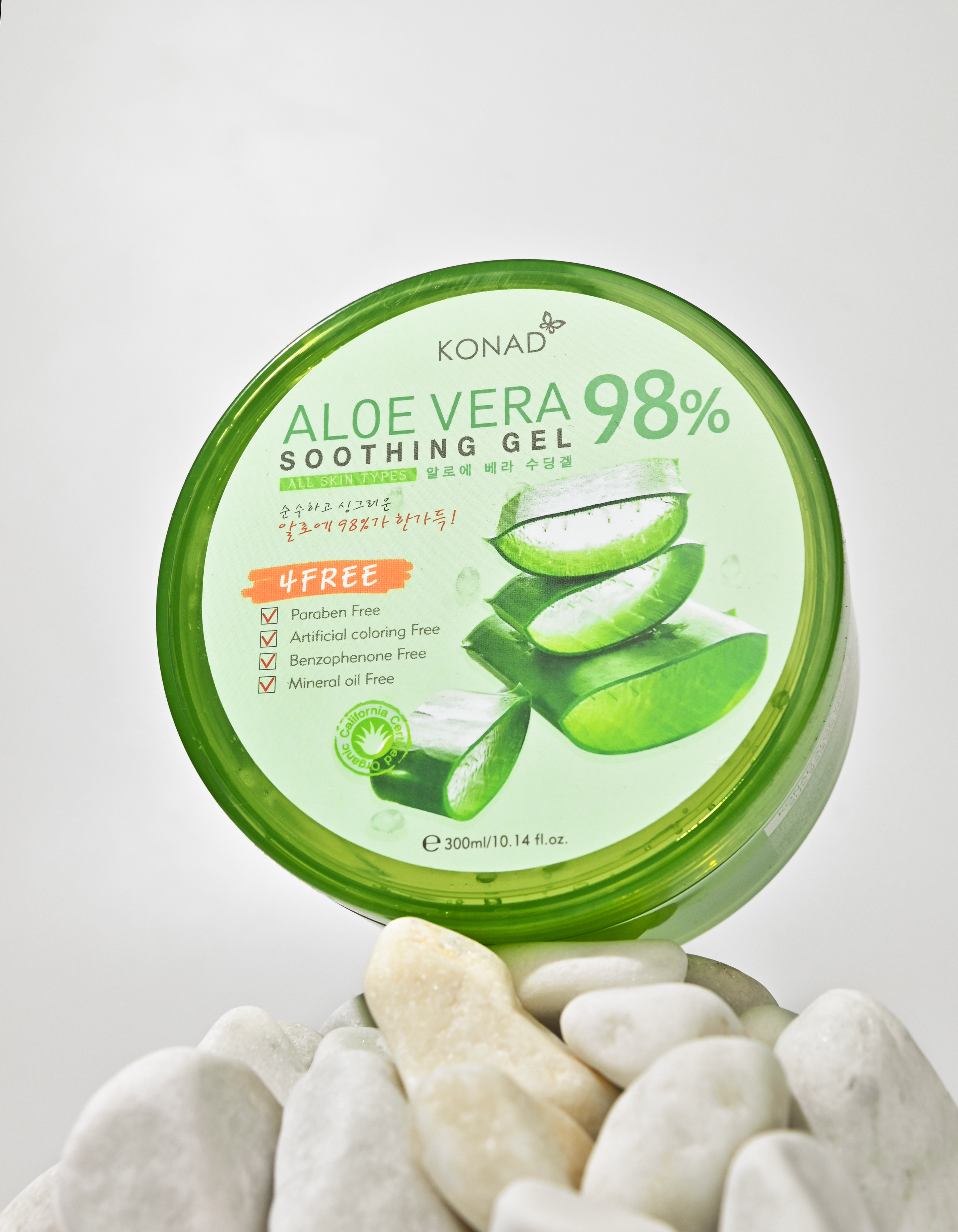 Konad Aloe Vera 98% Soothing Gel Гель алоэ вера для лица и тела, 300 мл купить в интернет-магазине Skin-Mag