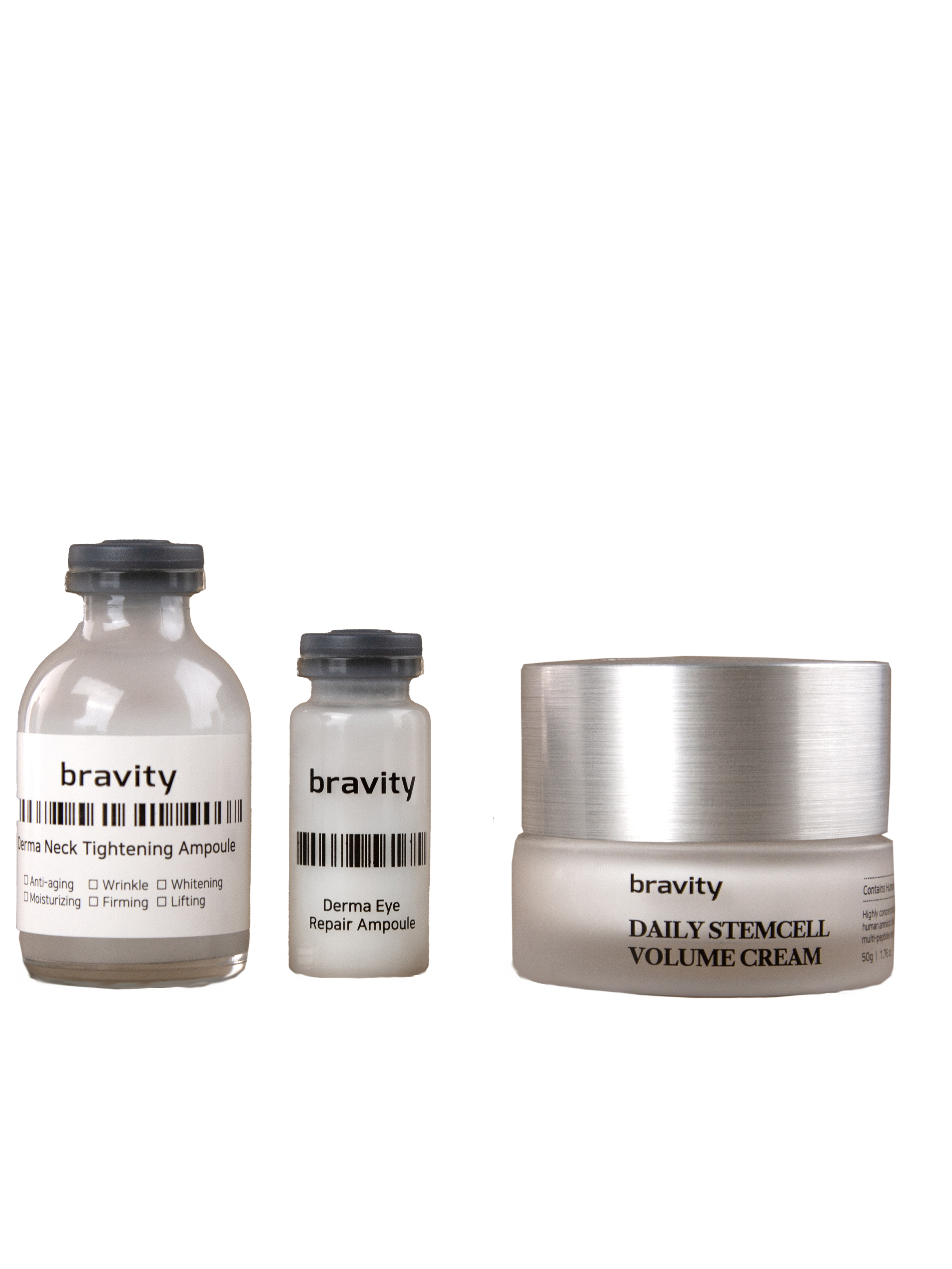 Подарочный набор косметики №035 Лифтинг Анти эйдж Bravity Крем для лица 50 г, Сыворотка для декольте 30 мл, Сыворотка жидкие патчи для глаз, 10 мл купить в интернет-магазине Skin-Mag