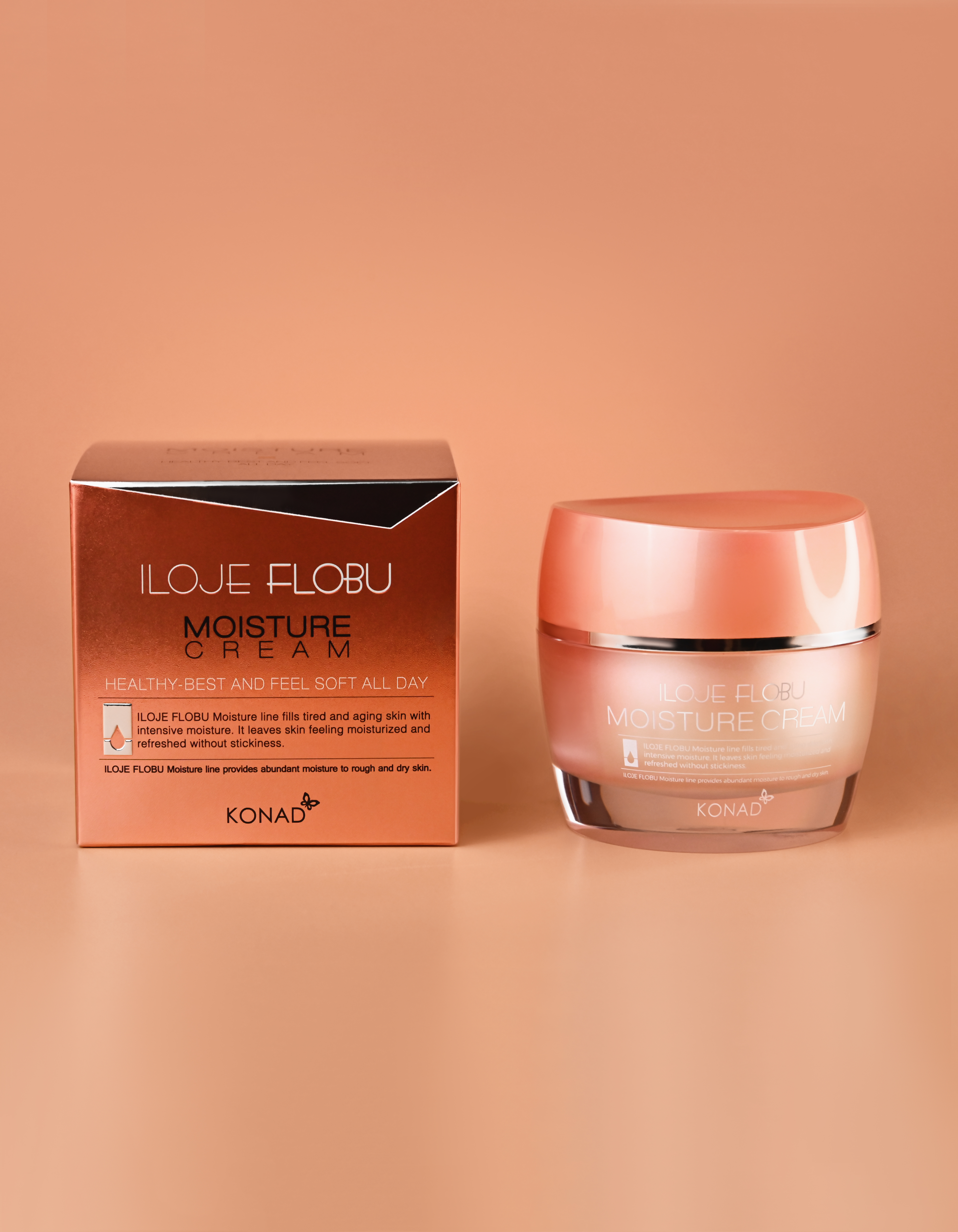 Konad iloje Flobu Moisture Cream Крем для лица увлажняющий, 50 г купить в интернет-магазине Skin-Mag
