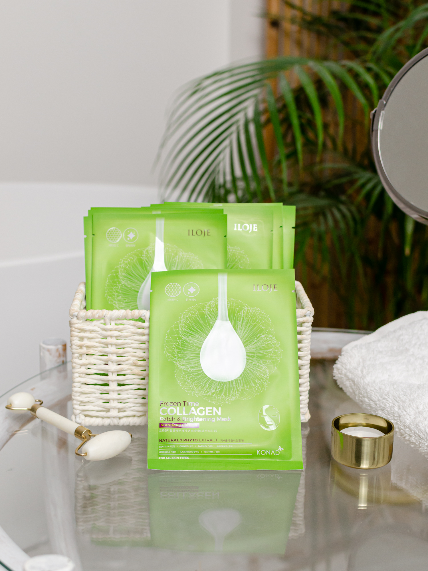 Konad Frozen Time Brightening Patch ＆ Mask SE Придающая сияние маска патчи для лица тканевая, 10 шт купить в интернет-магазине Skin-Mag