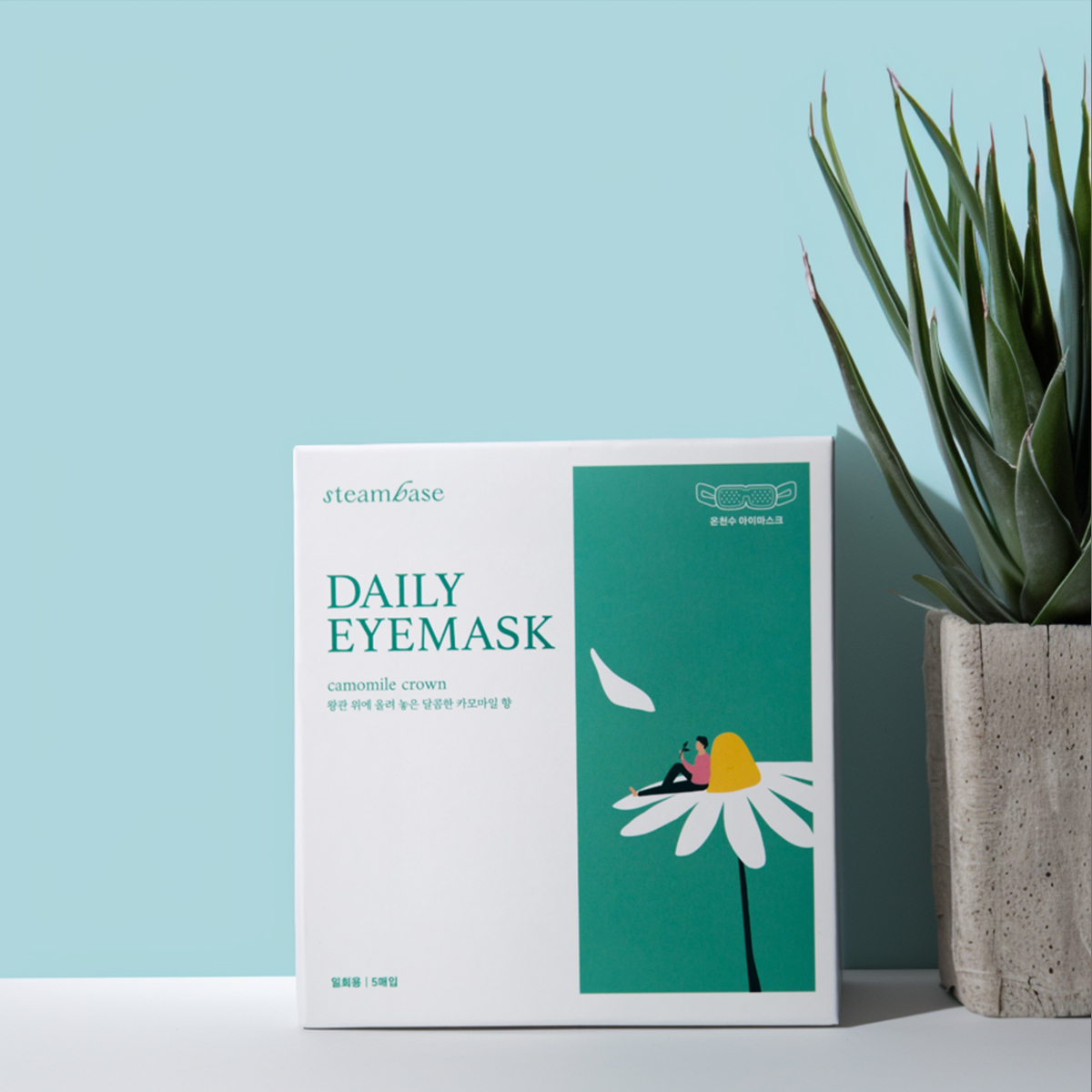 STEAMBASE DAILY EYEMASK CAMOMILE , набор масок с эффектом ароматерапии 5шт купить в интернет-магазине Skin-Mag