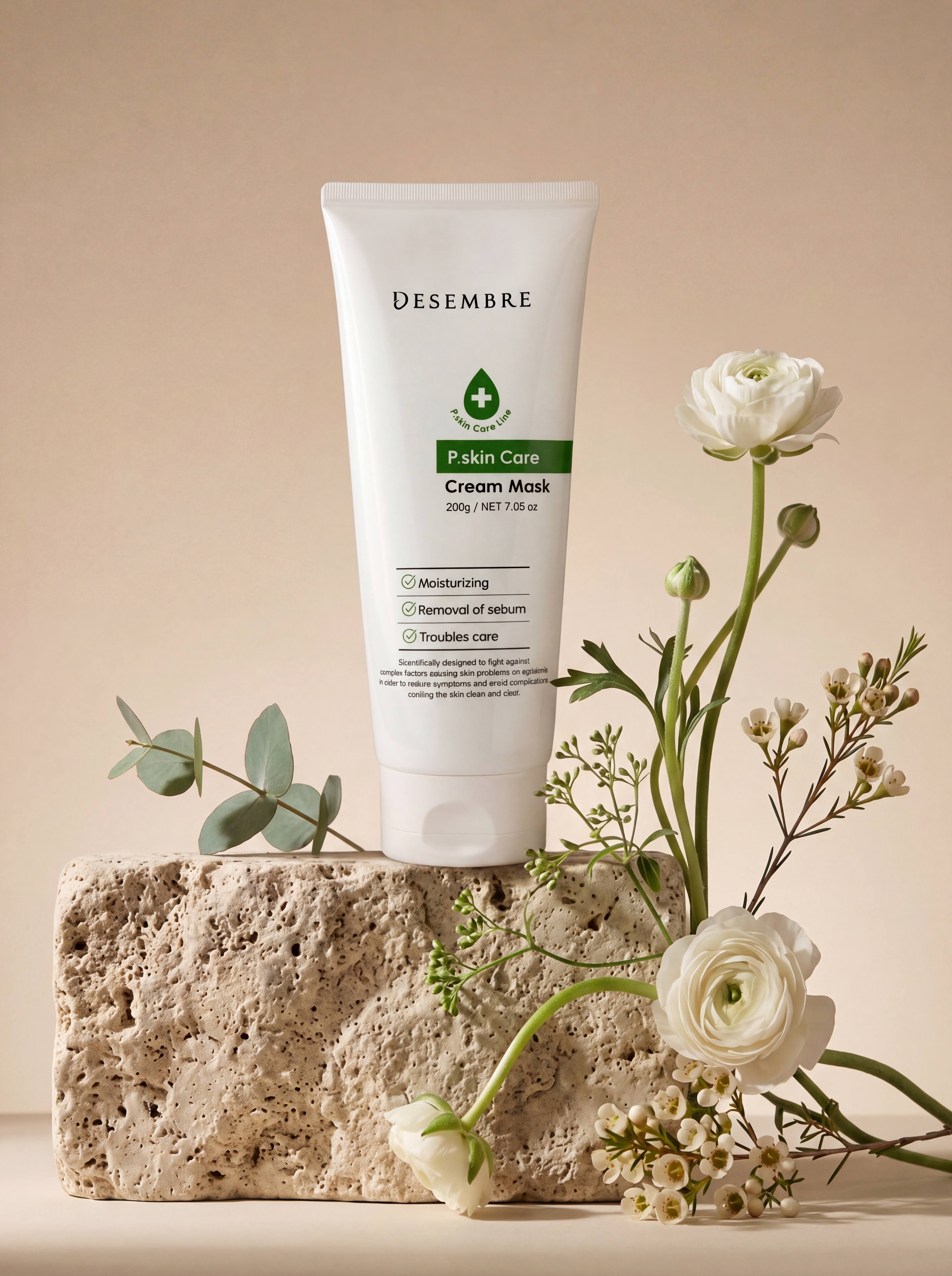 DESEMBRE MEDI EPI SCIENCE P.SKIN CARE CREAM MASK Защищающая маска для жирной и акне кожи лица, 200 г купить в интернет-магазине Skin-Mag