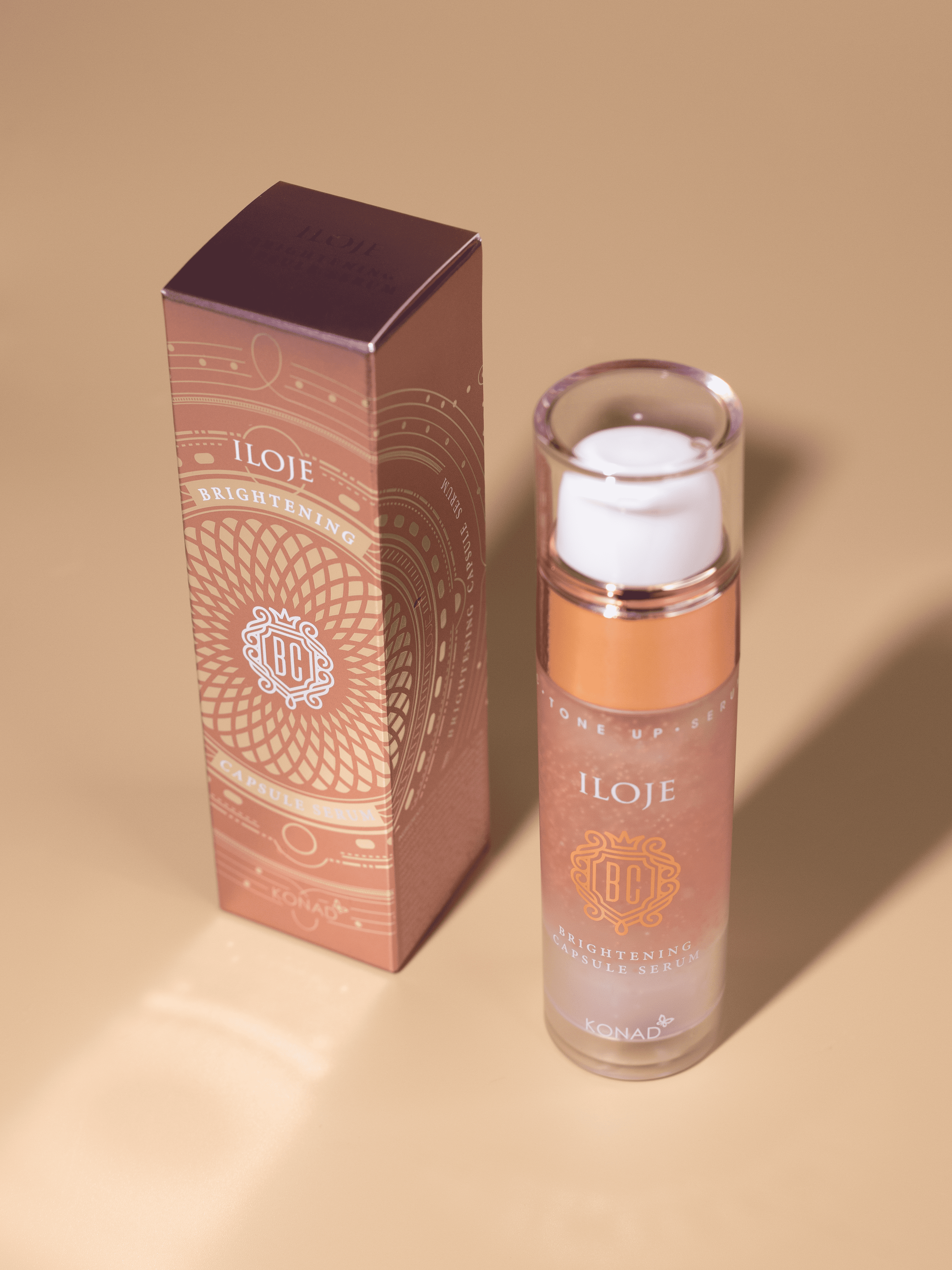 Konad Iloje Brightening Capsule Serum Сыворотка для лица с микрокапсулами тональной основы, 60 мл купить в интернет-магазине Skin-Mag