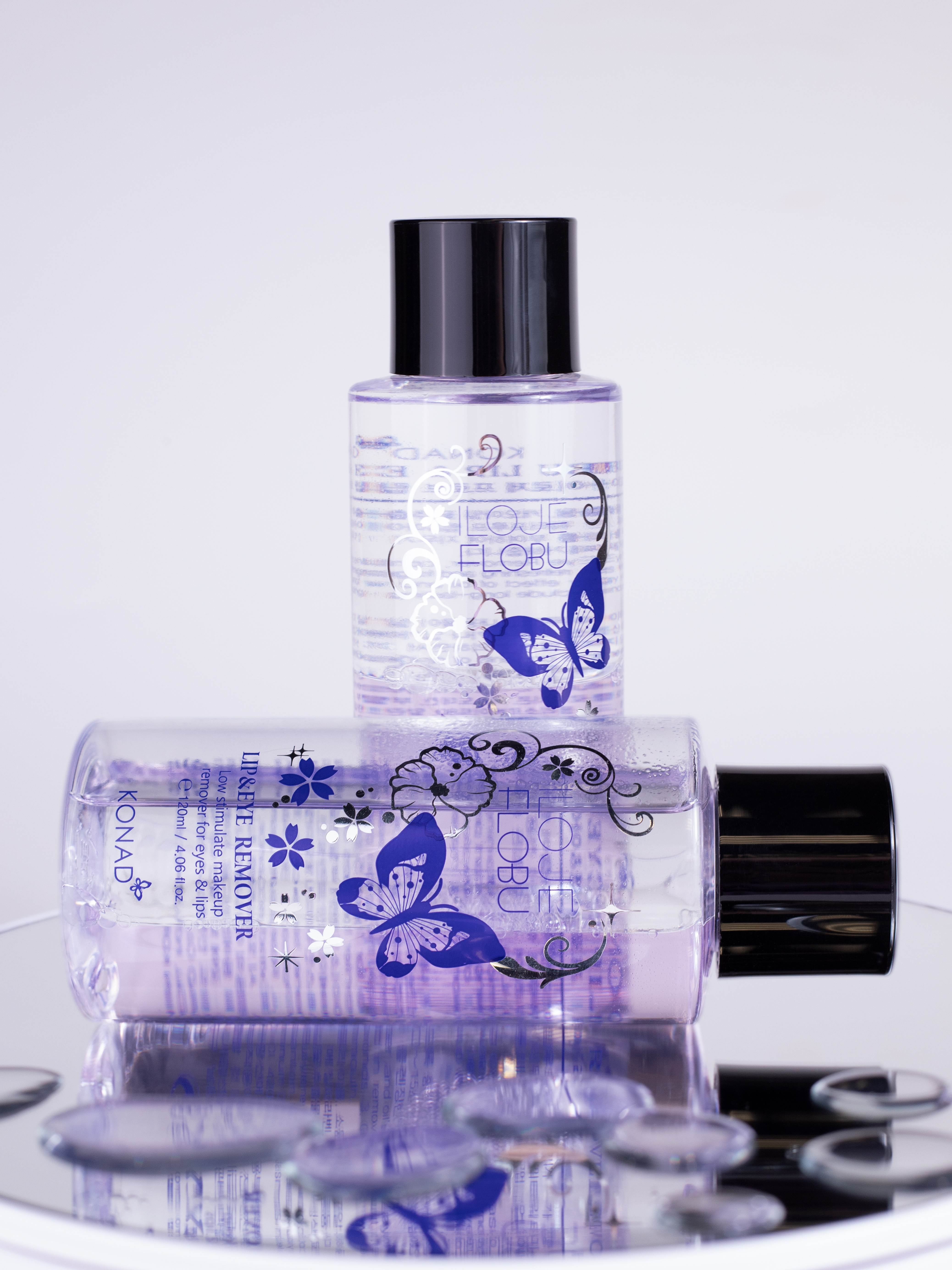 Konad iloje Flobu Lip ＆ Eye Cleaner Средство для снятия макияжа двухфазное, 120 мл купить в интернет-магазине Skin-Mag