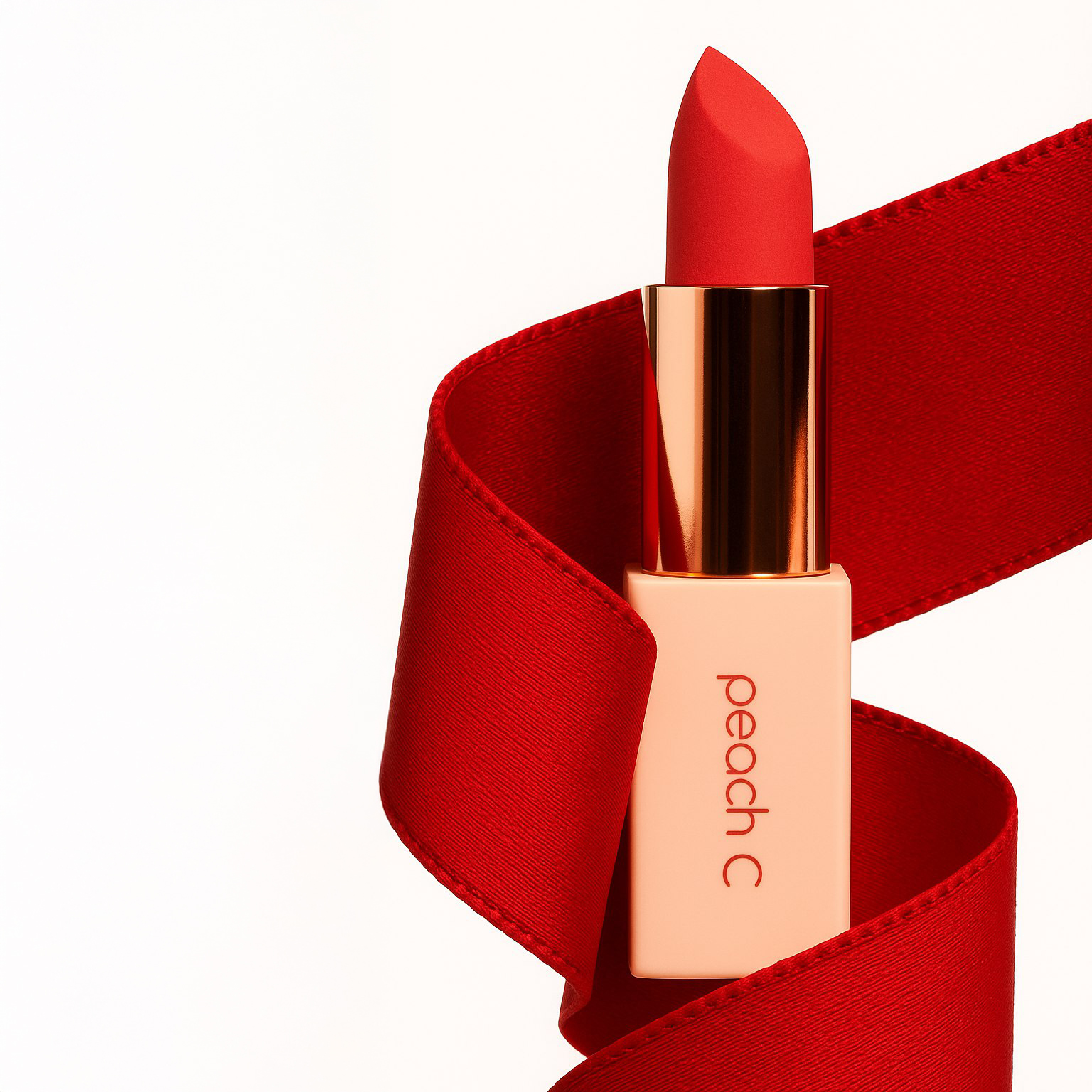 PEACH C Easy Matte Lipstick 05 Dahlia Red Помада для губ матовая с магнитным футляром, оттенок 05 купить в интернет-магазине Skin-Mag