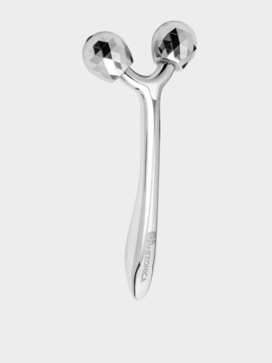 Mezonica Metal 3D Face lifting roller Роликовый массажер роллер для лифтинг массажа кожи лица тела, домашний ручной купить в интернет-магазине Skin-Mag